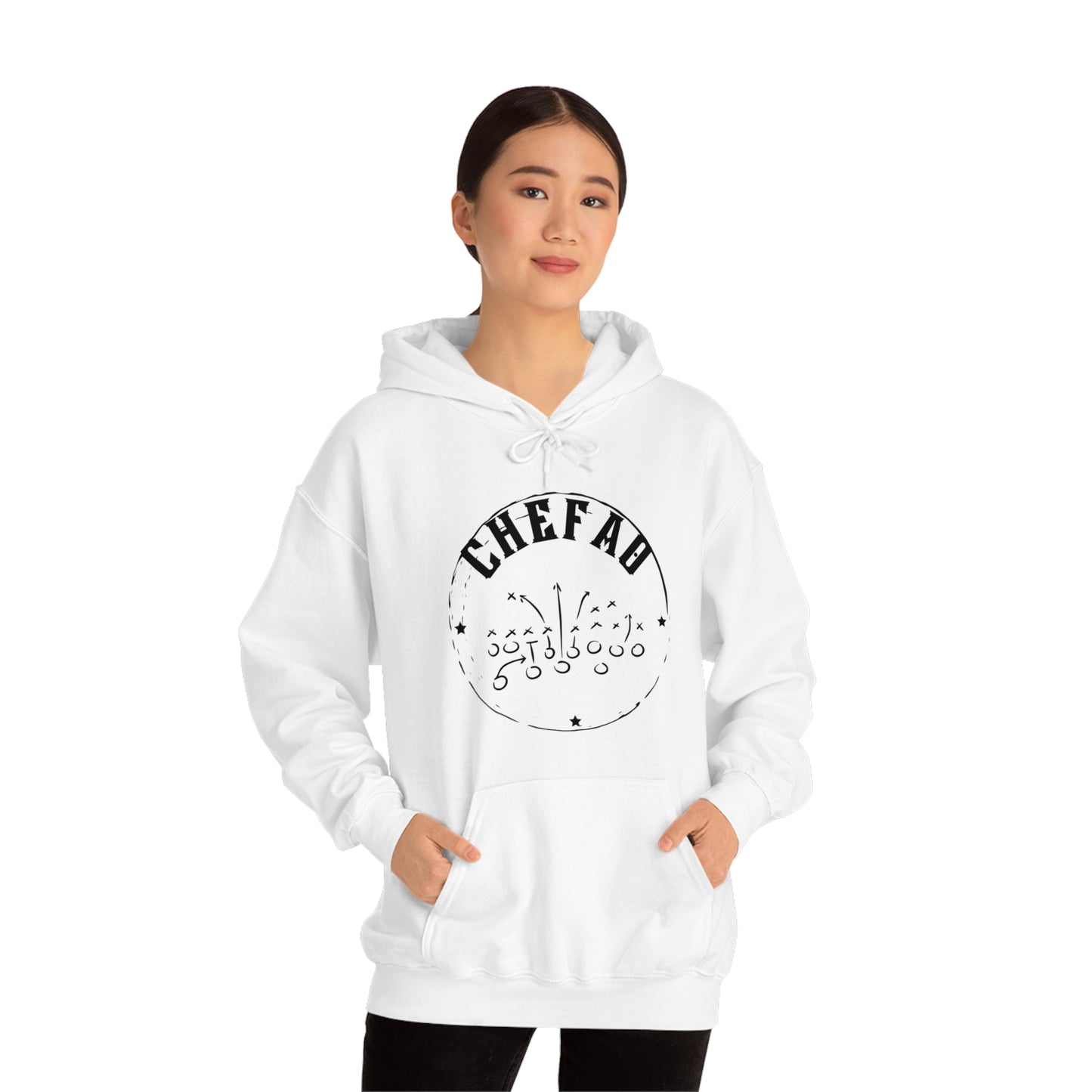 Chefao Football I, Unisex Heavy Blend Hooded Sweatshirt