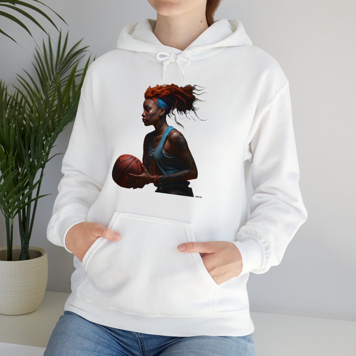 Basketball Flair, Unisex Heavy Blend Hooded Sweatshirt