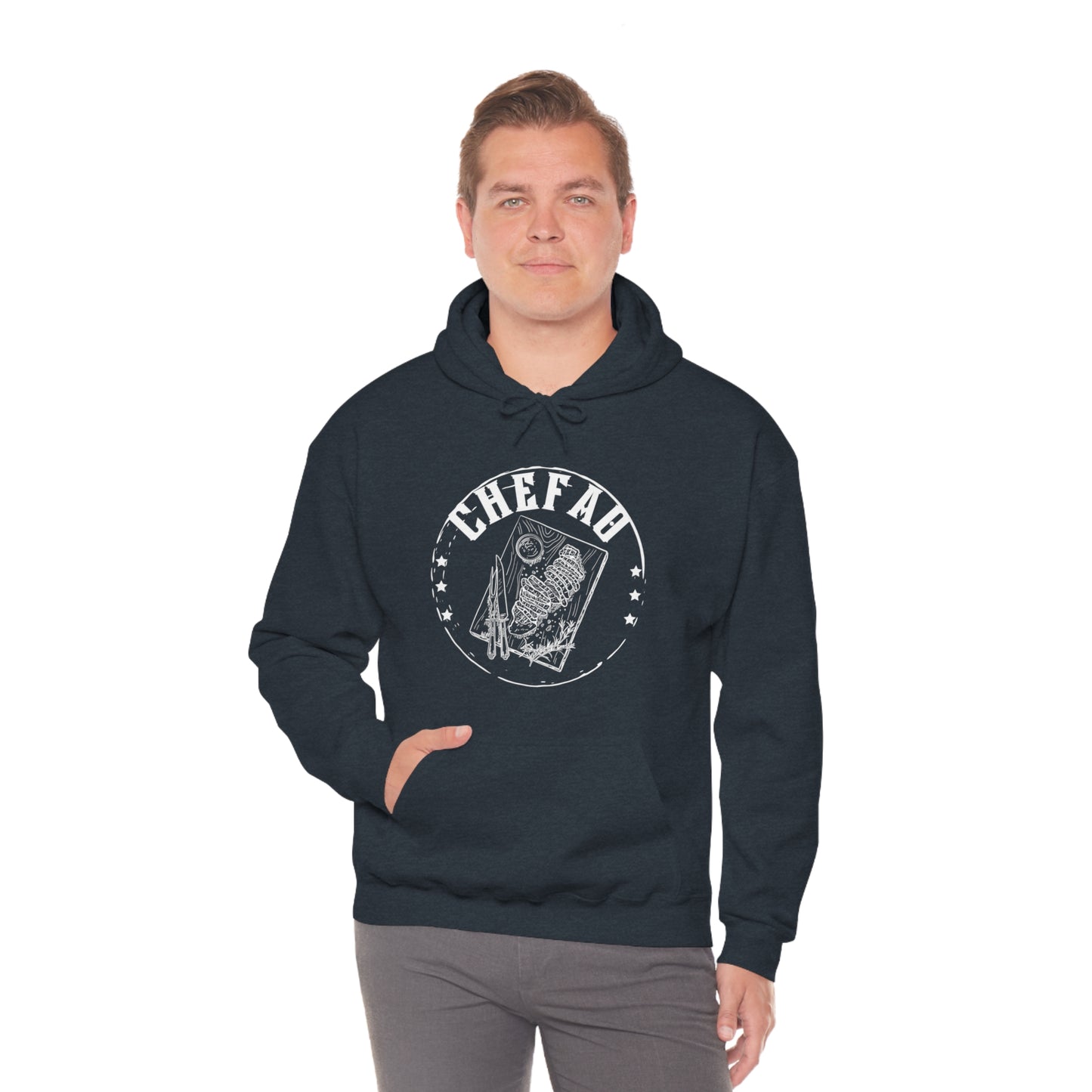 Chefao Barbque, Unisex Heavy Blend Hooded Sweatshirt