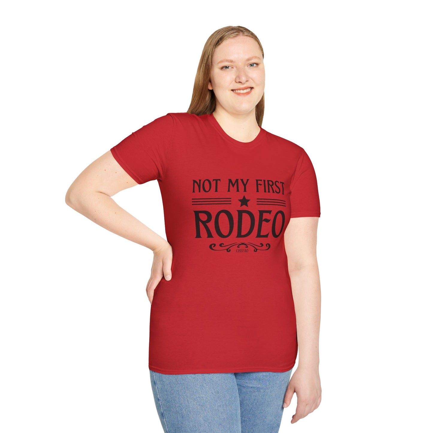 Not My First Rodeo, Unisex Softstyle T-Shirt