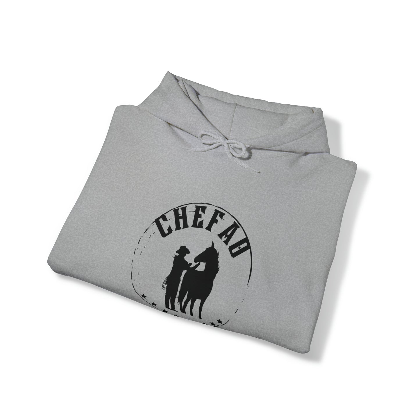 Chefao Cowgirl I, Unisex Heavy Blend Hooded Sweatshirt