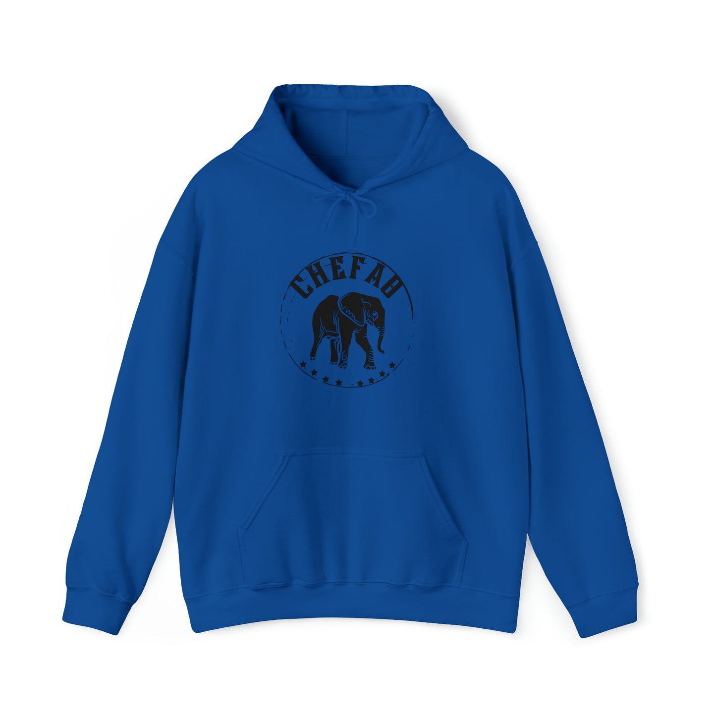 Chefao Elephant II, Unisex Heavy Blend Hooded Sweatshirt