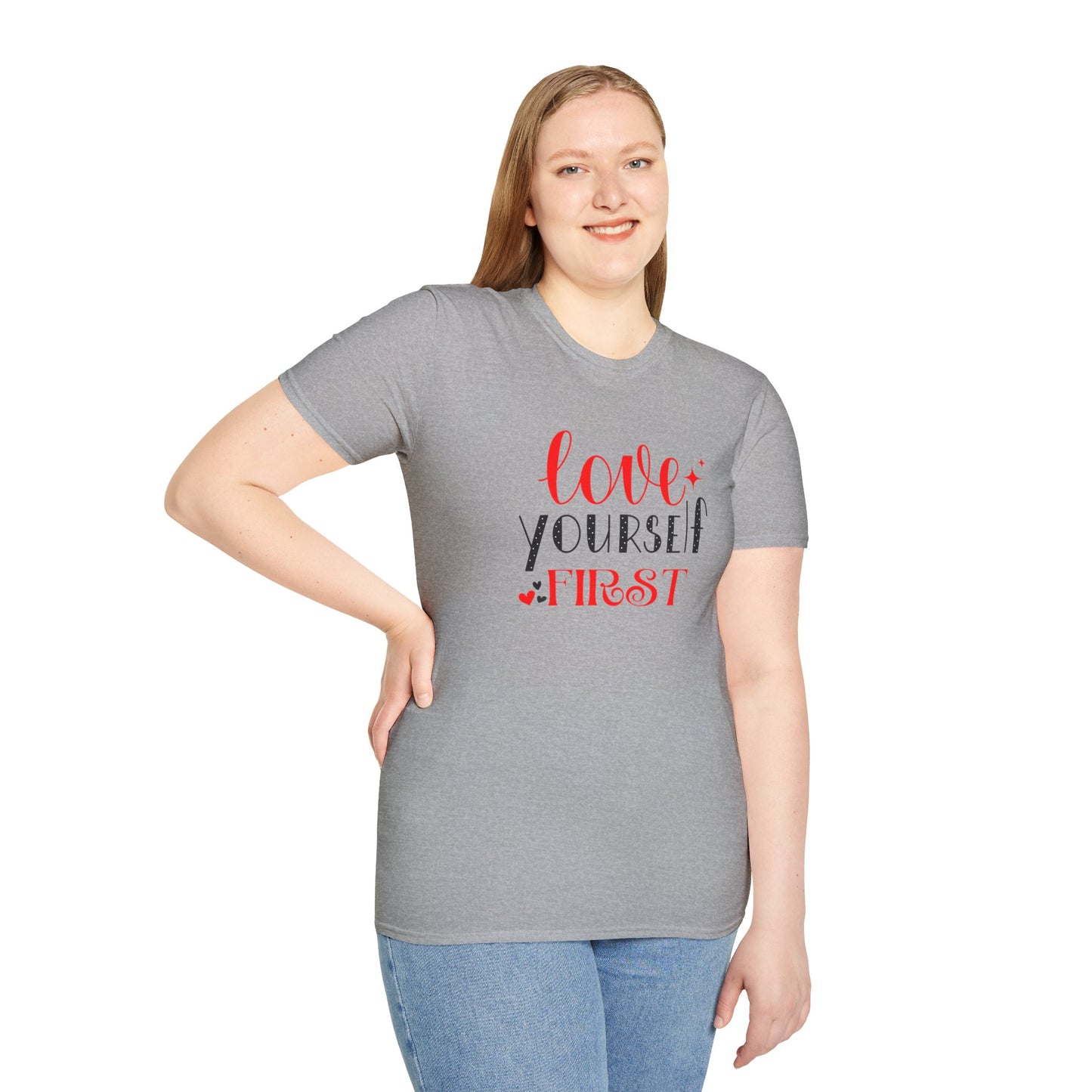 Love Yourself First I, Unisex Softstyle T-Shirt