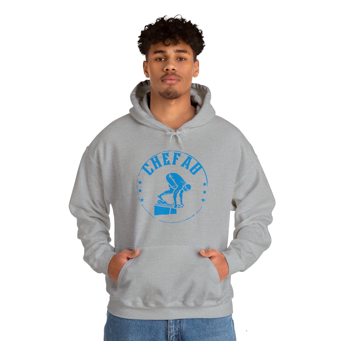 Chefao Swimmer I, Unisex Heavy Blend Hooded Sweatshirt