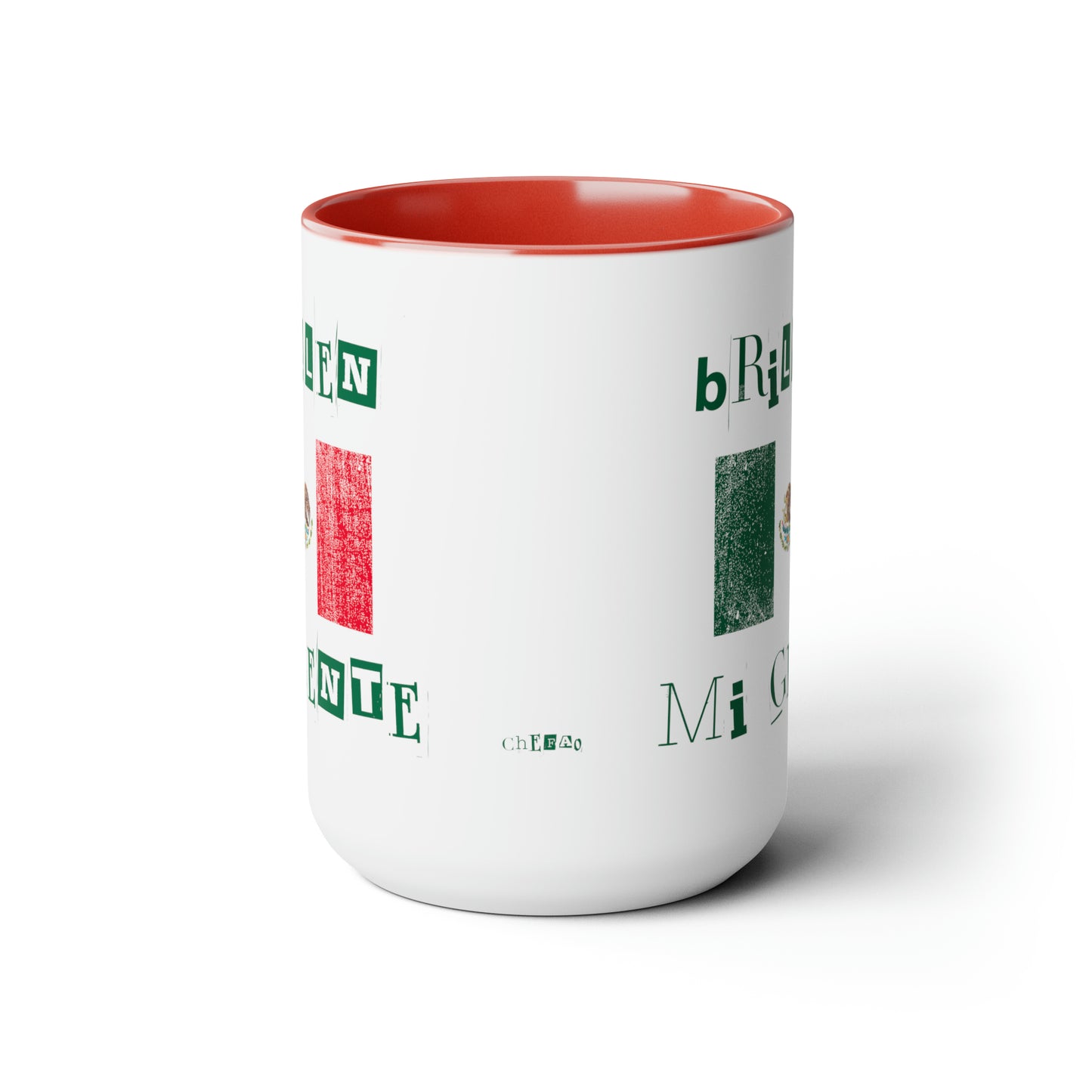 Brillen Mi Gente Mexico I, Two-Tone Coffee Mugs, 15oz