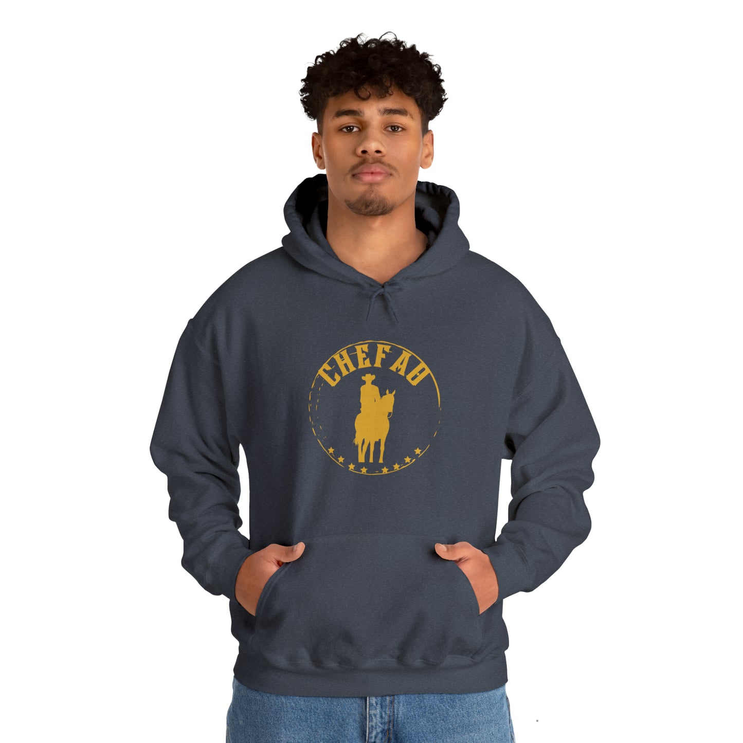 Chefao Cowboy IV, Unisex Heavy Blend Hooded Sweatshirt