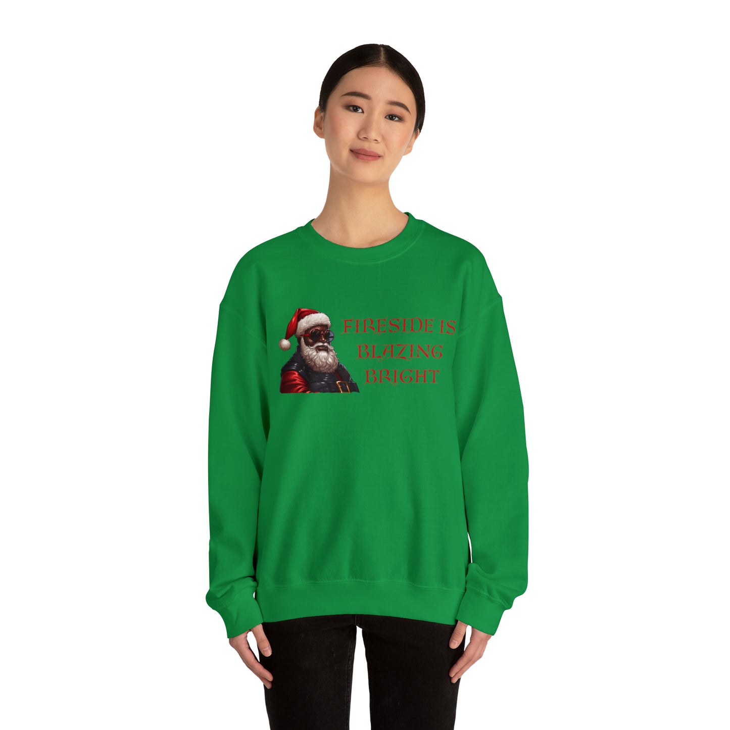 Fireside is Blazing Bright, Unisex Heavy Blend Crewneck Sweatshirt