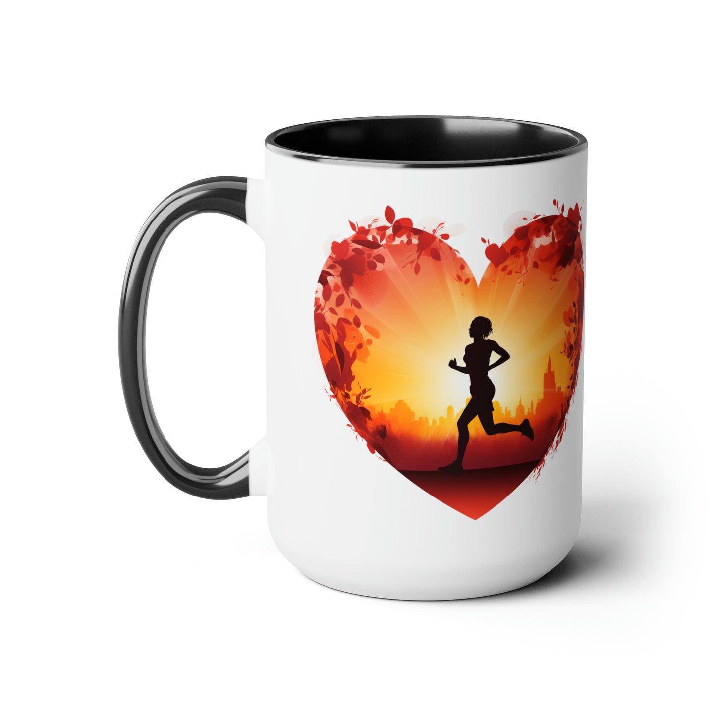 Runner at Heart, Coffee Mug, 15oz