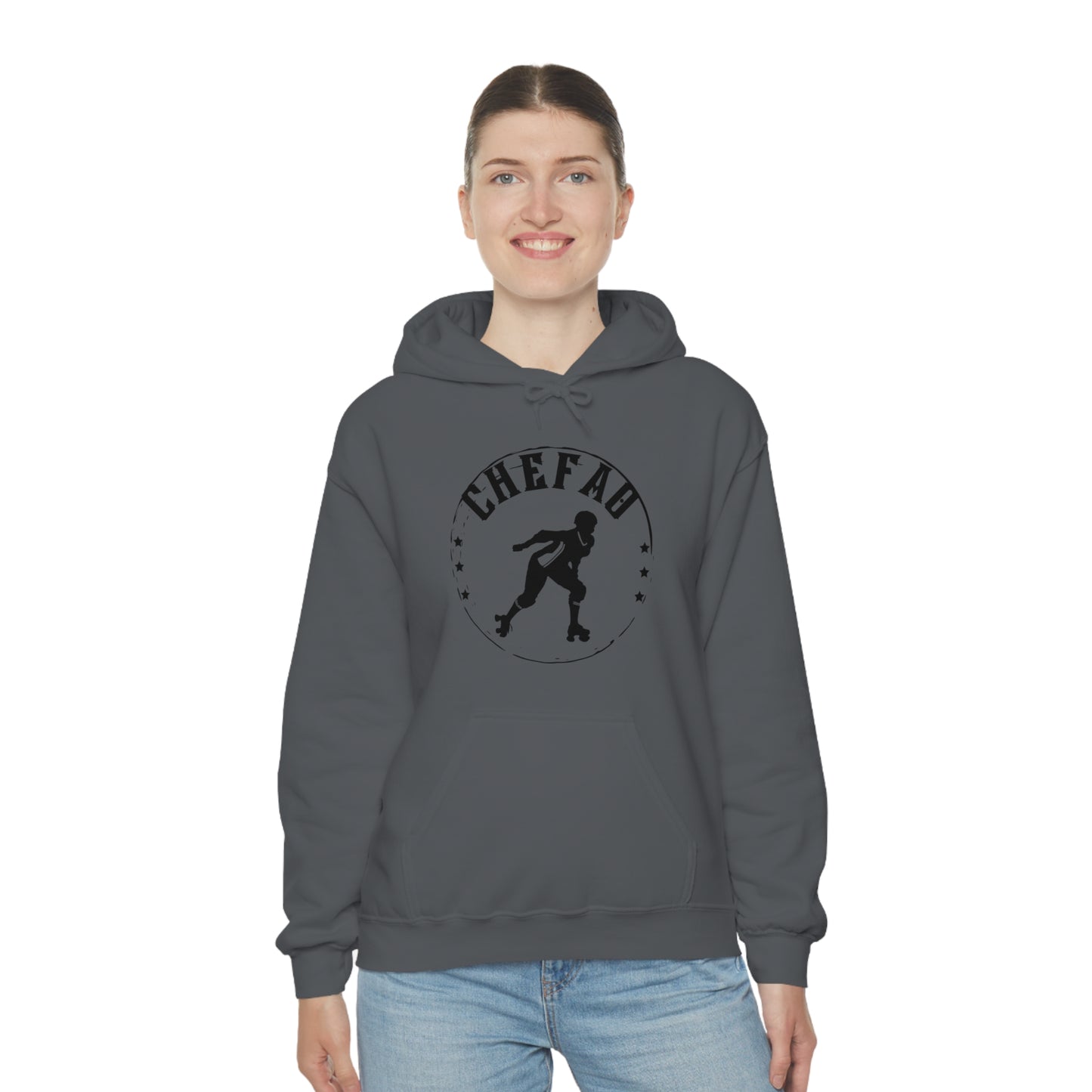 Chefao Roller Derby I, Unisex Heavy Blend Hooded Sweatshirt