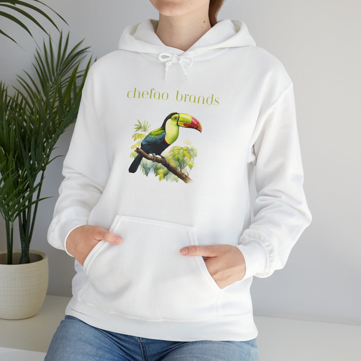 Keel Billed Toucan I, Unisex Heavy Blend Hooded Sweatshirt