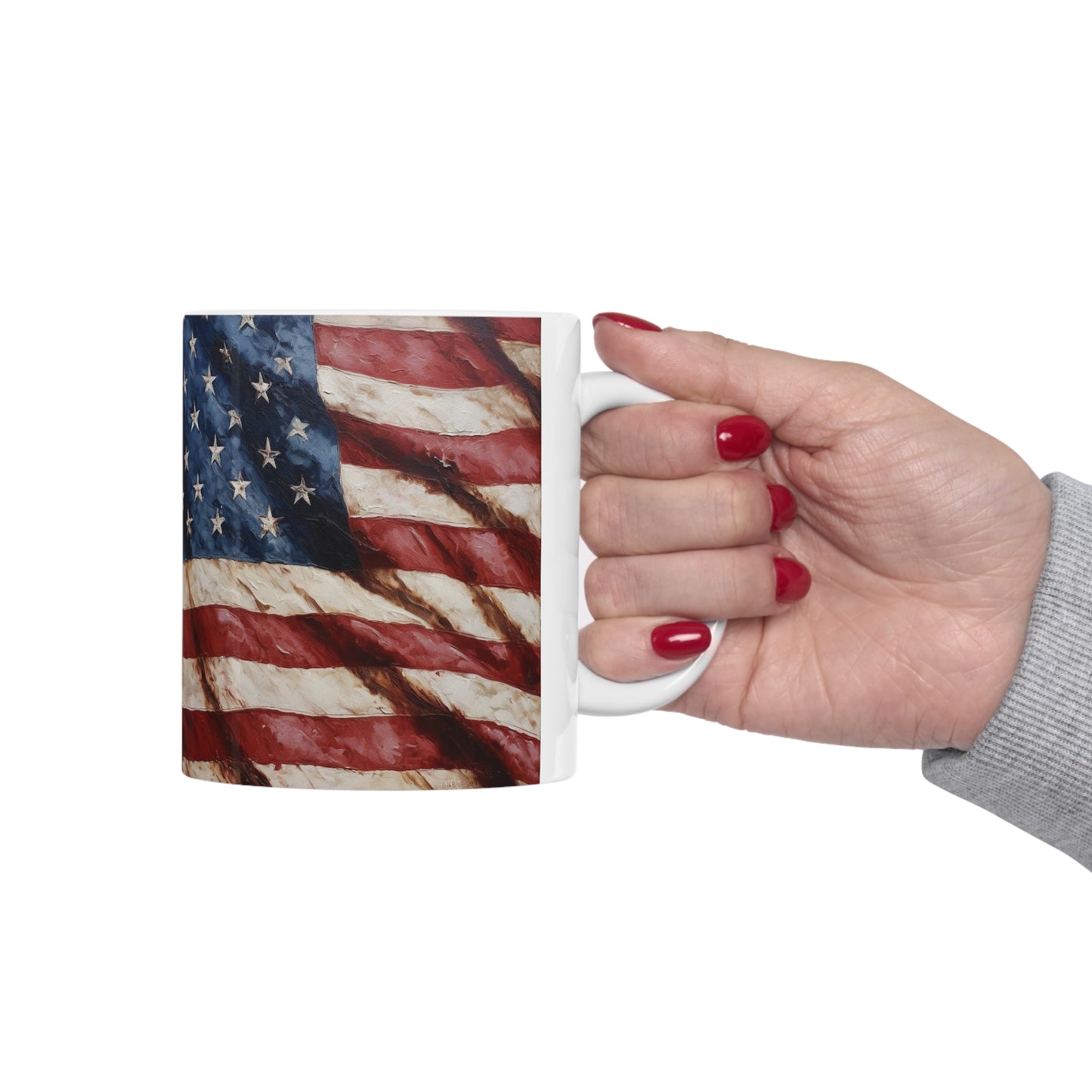 American Flag coffee mug, 11oz