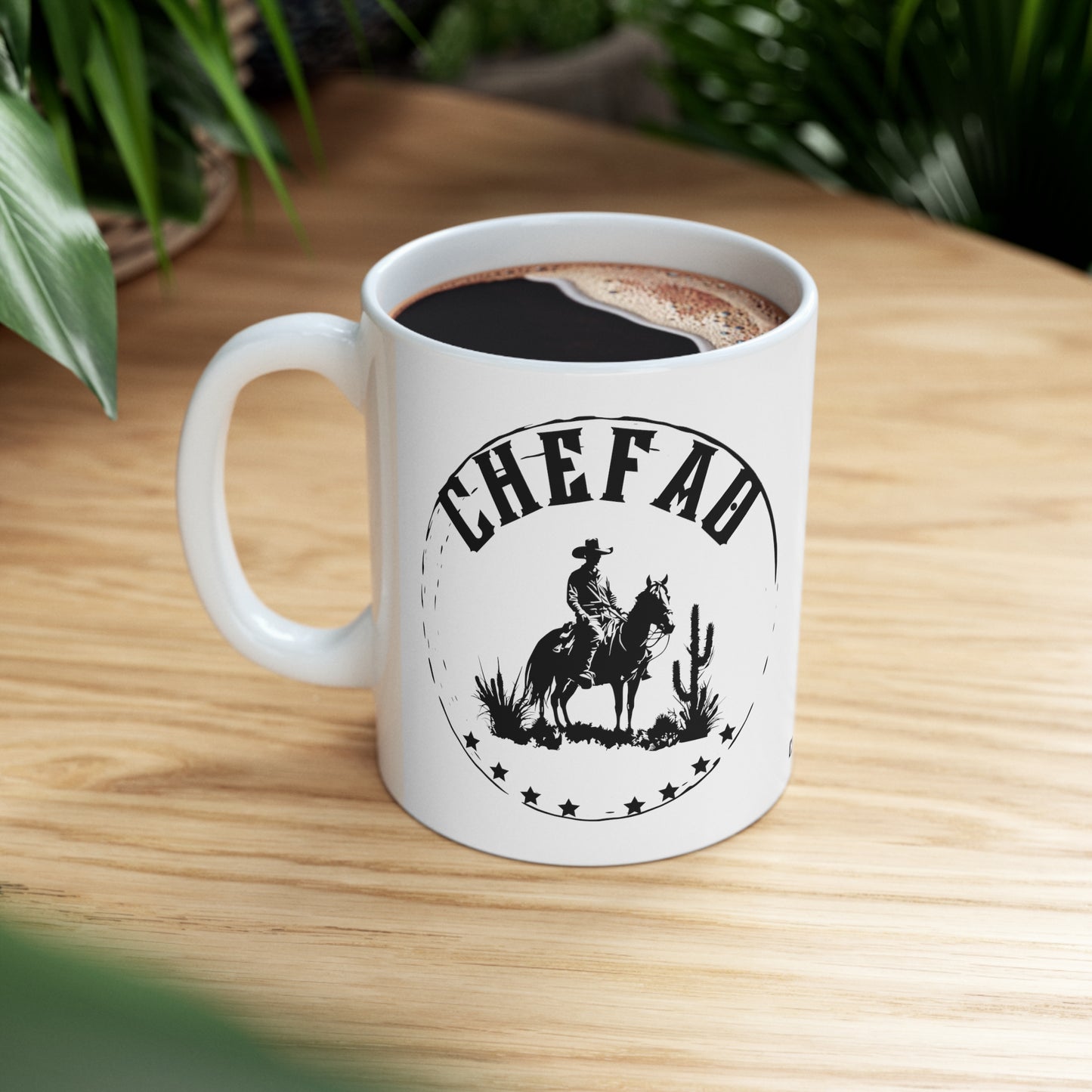 Chefao Cowboy I, White Coffee Mug, 11oz