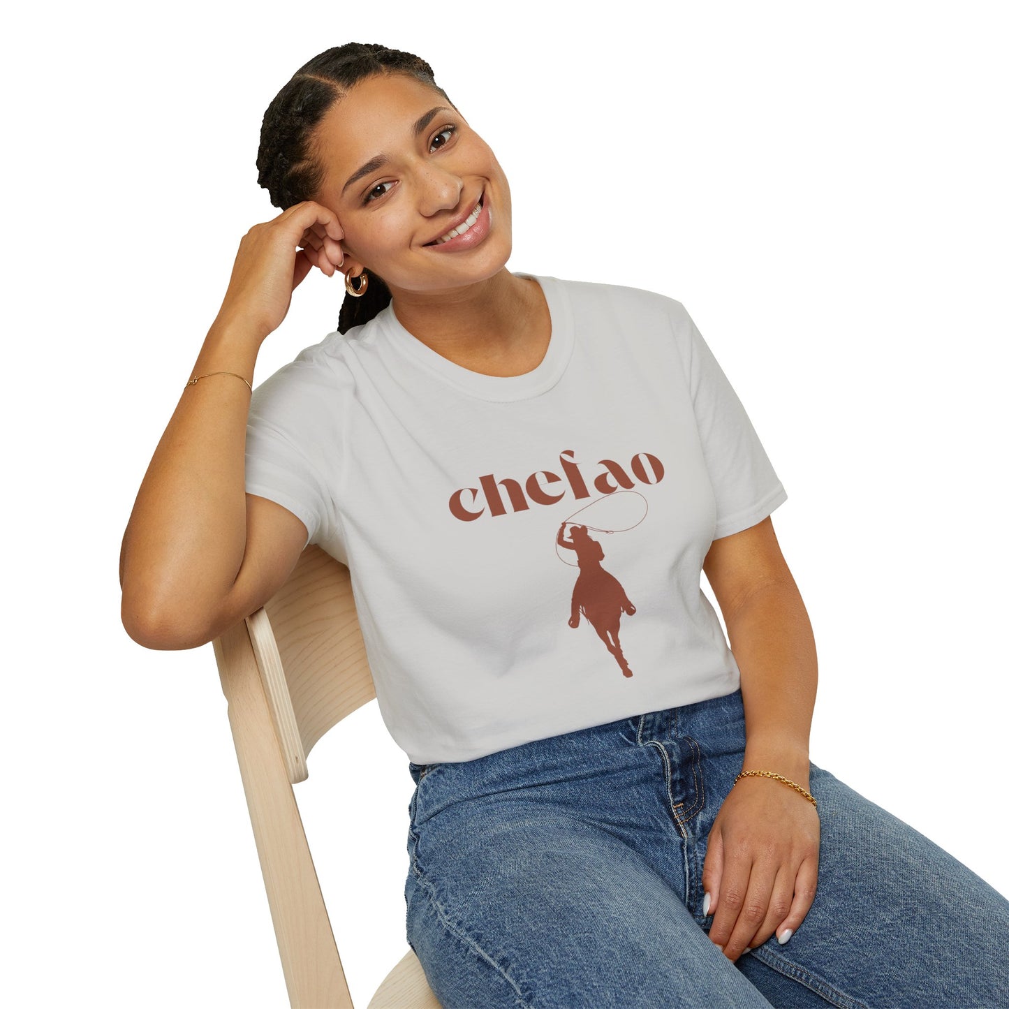 Chefao Cowgirl II, Unisex Softstyle T-Shirt