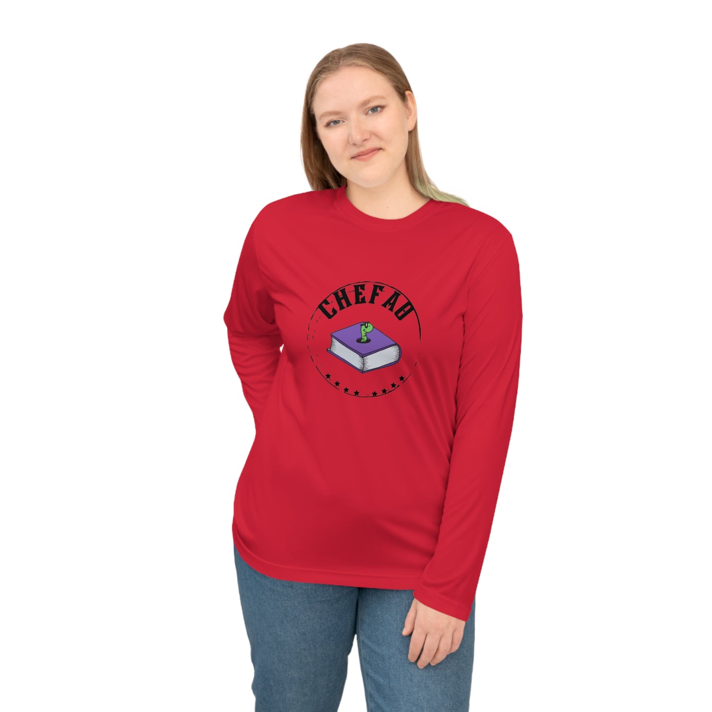 Chefao Bookworm I, Unisex Performance Long Sleeve Shirt