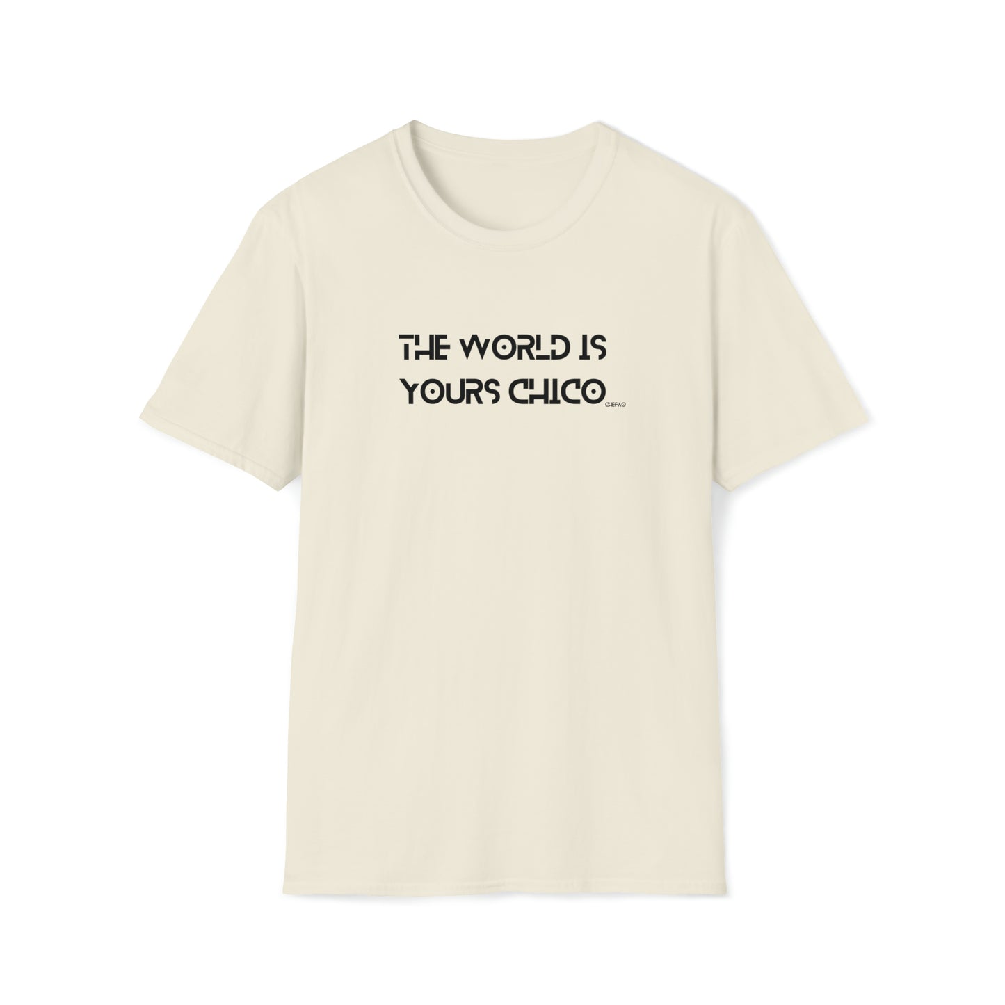 The World is Yours Chico, Unisex Softstyle T-Shirt