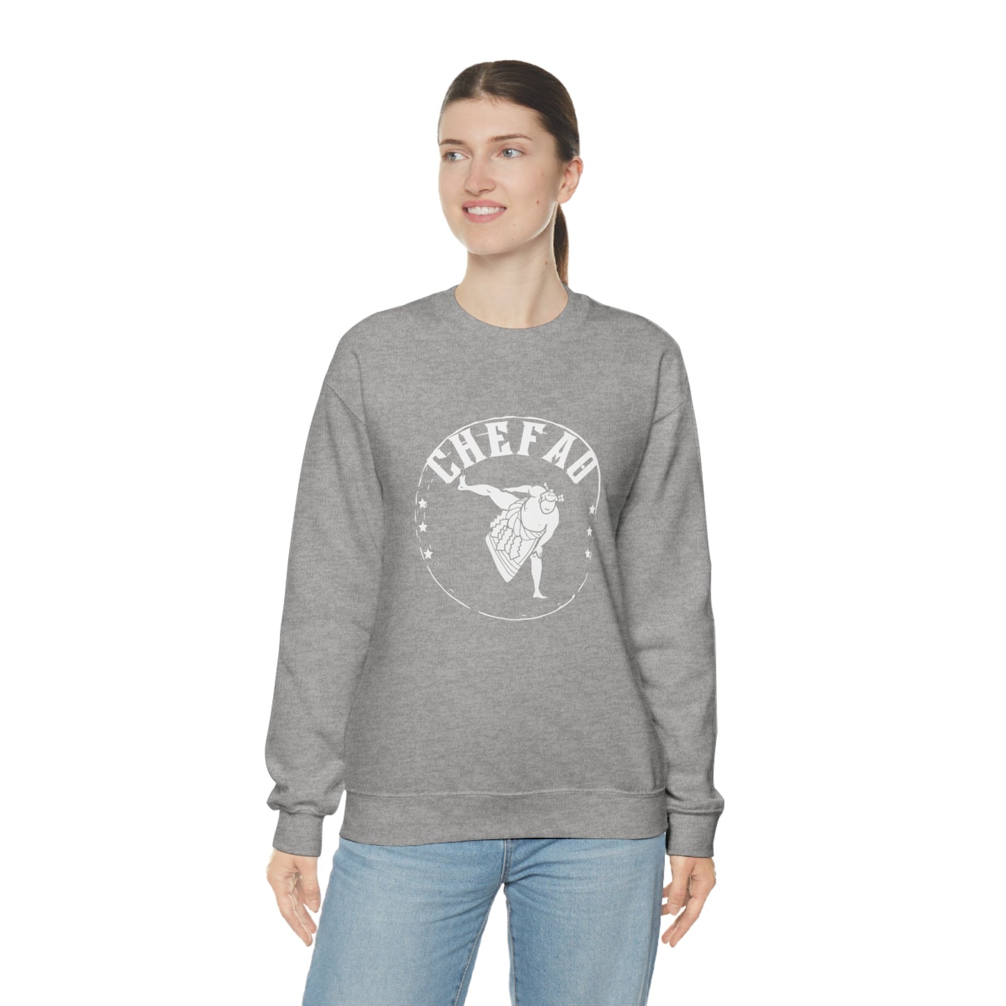 Chefao Sumo I, Unisex Heavy Blend Crewneck Sweatshirt