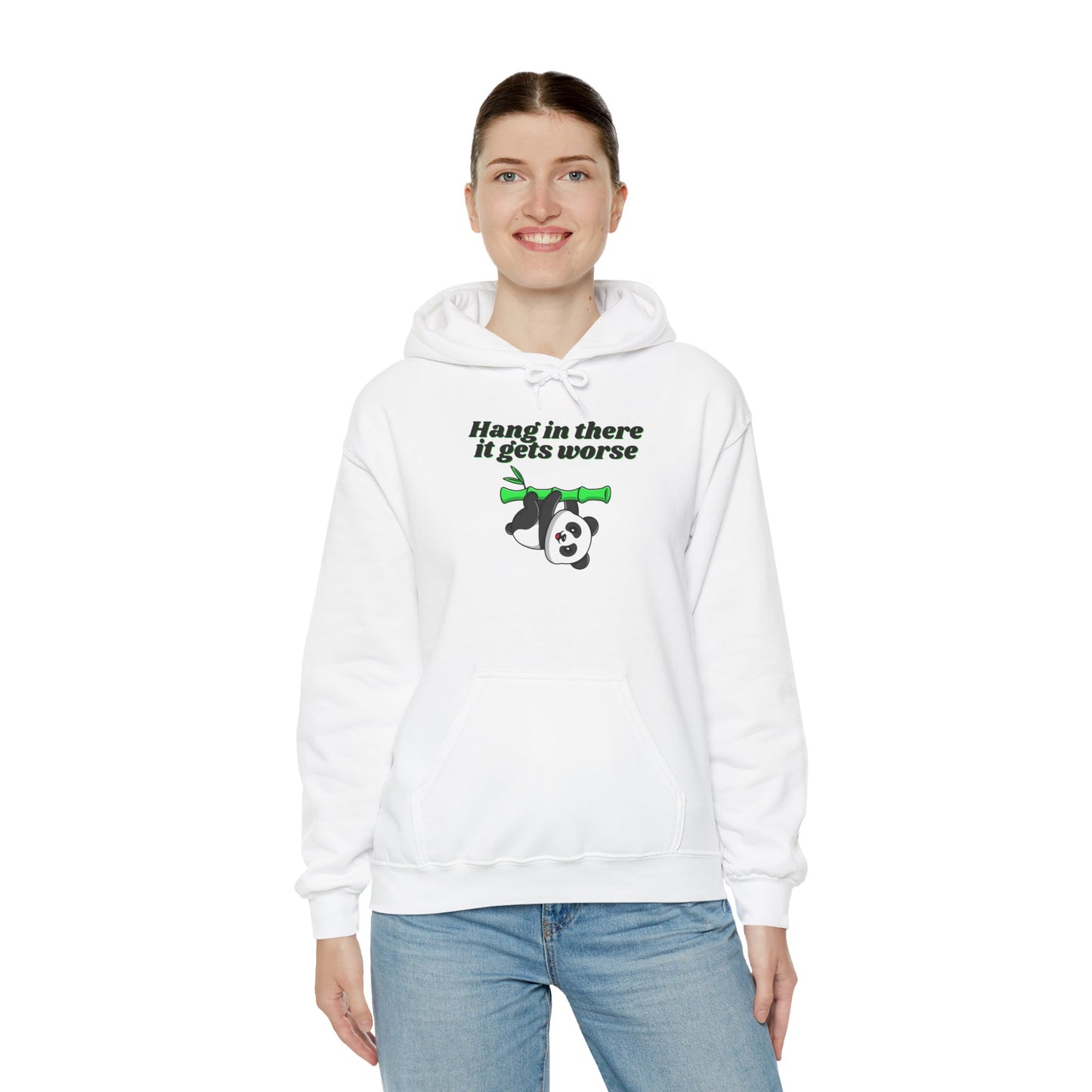 Hang In There It Gets Worse III, Unisex Heavy Blend™ Hooded Sweatshirt