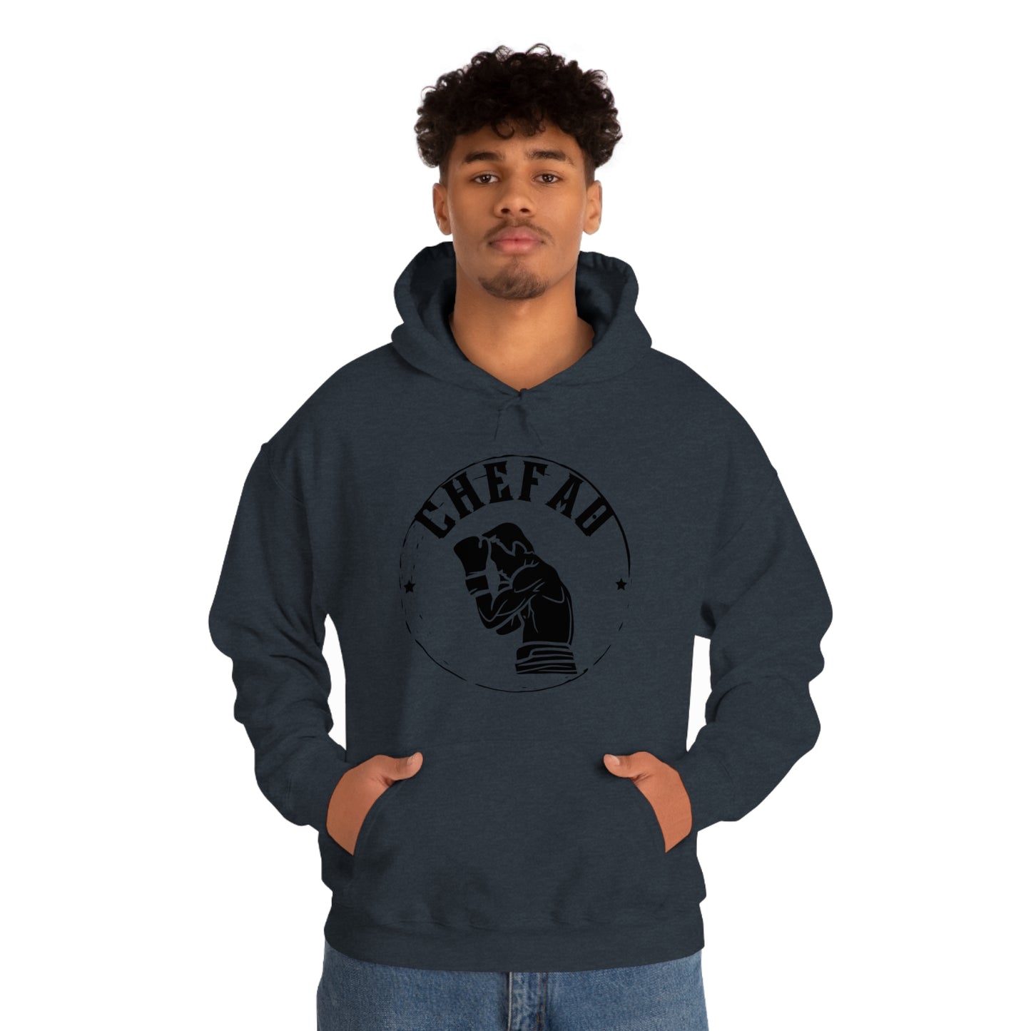 Chefao Boxer I, Unisex Heavy Blend Hooded Sweatshirt