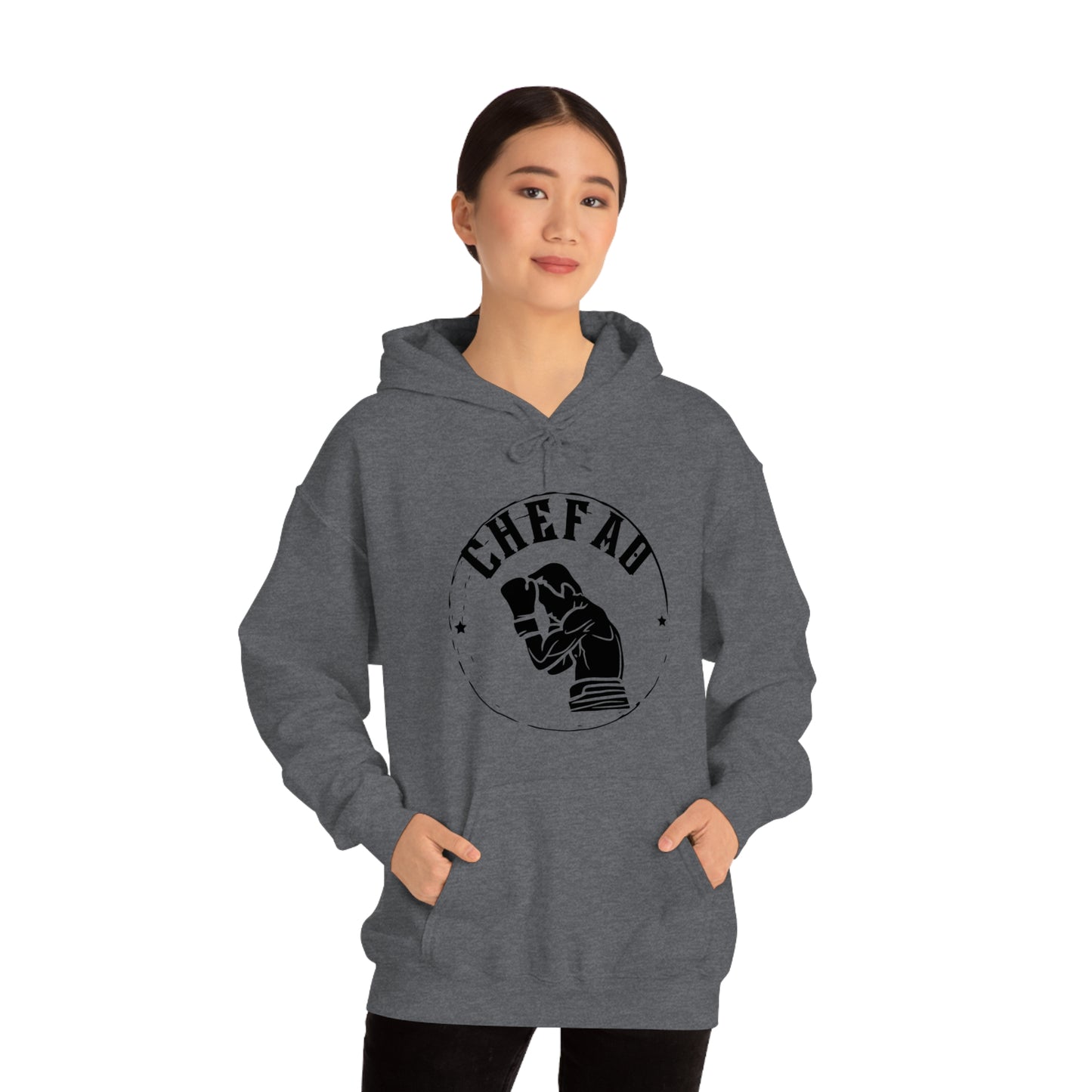 Chefao Boxer I, Unisex Heavy Blend Hooded Sweatshirt