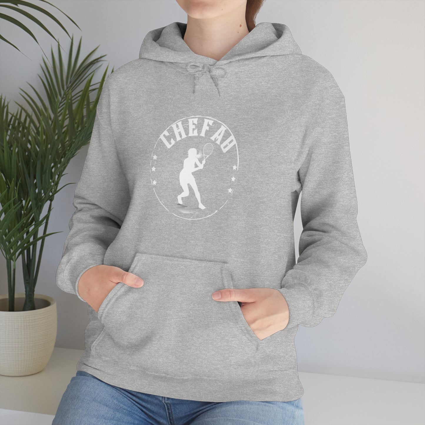 Chefao Tennis III, Unisex Heavy Blend Hooded Sweatshirt