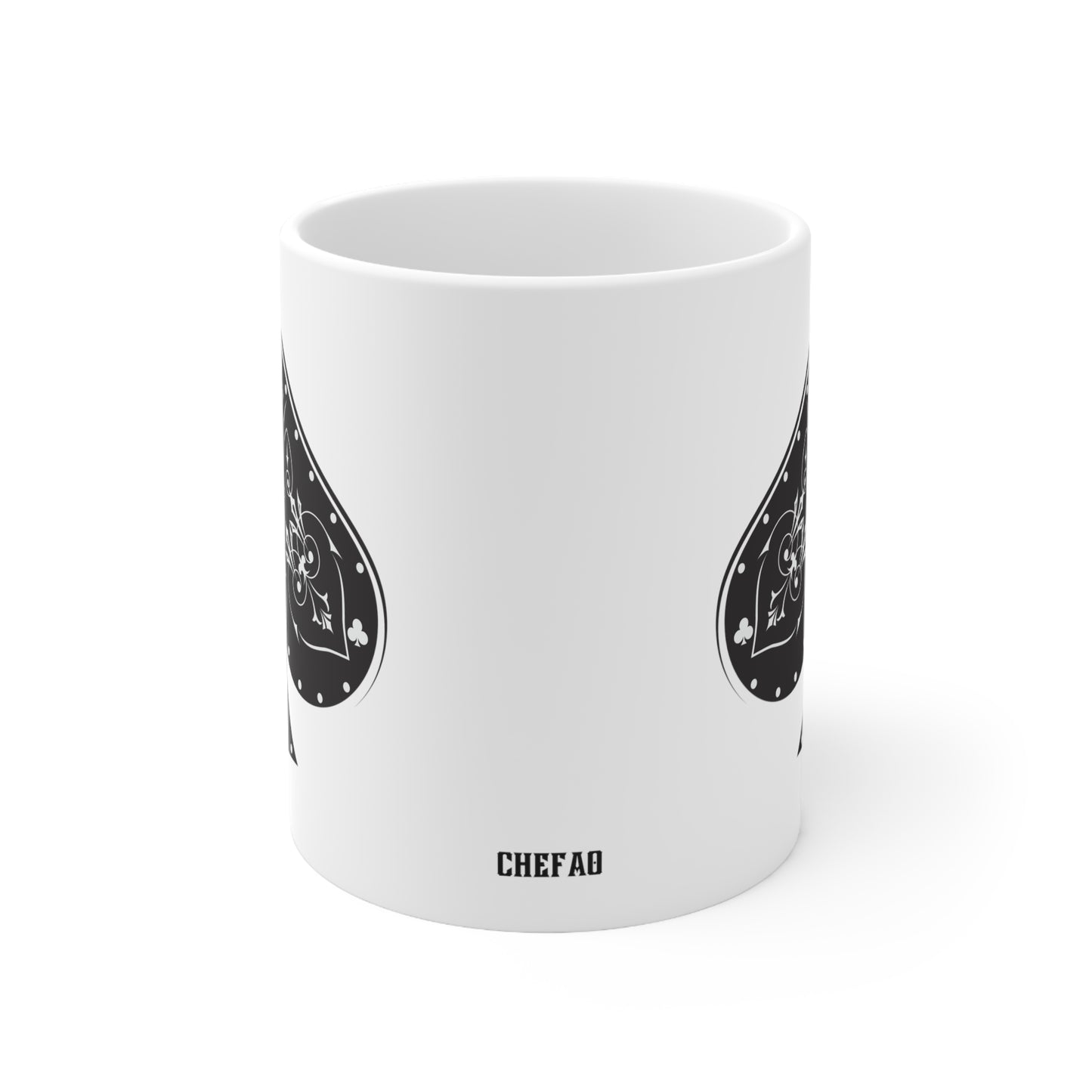 Ace of Spades I, White Coffee Mug, 11oz