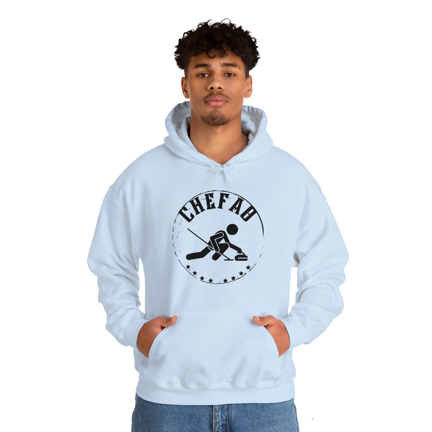 Chefao Curling II, Unisex Heavy Blend Hooded Sweatshirt