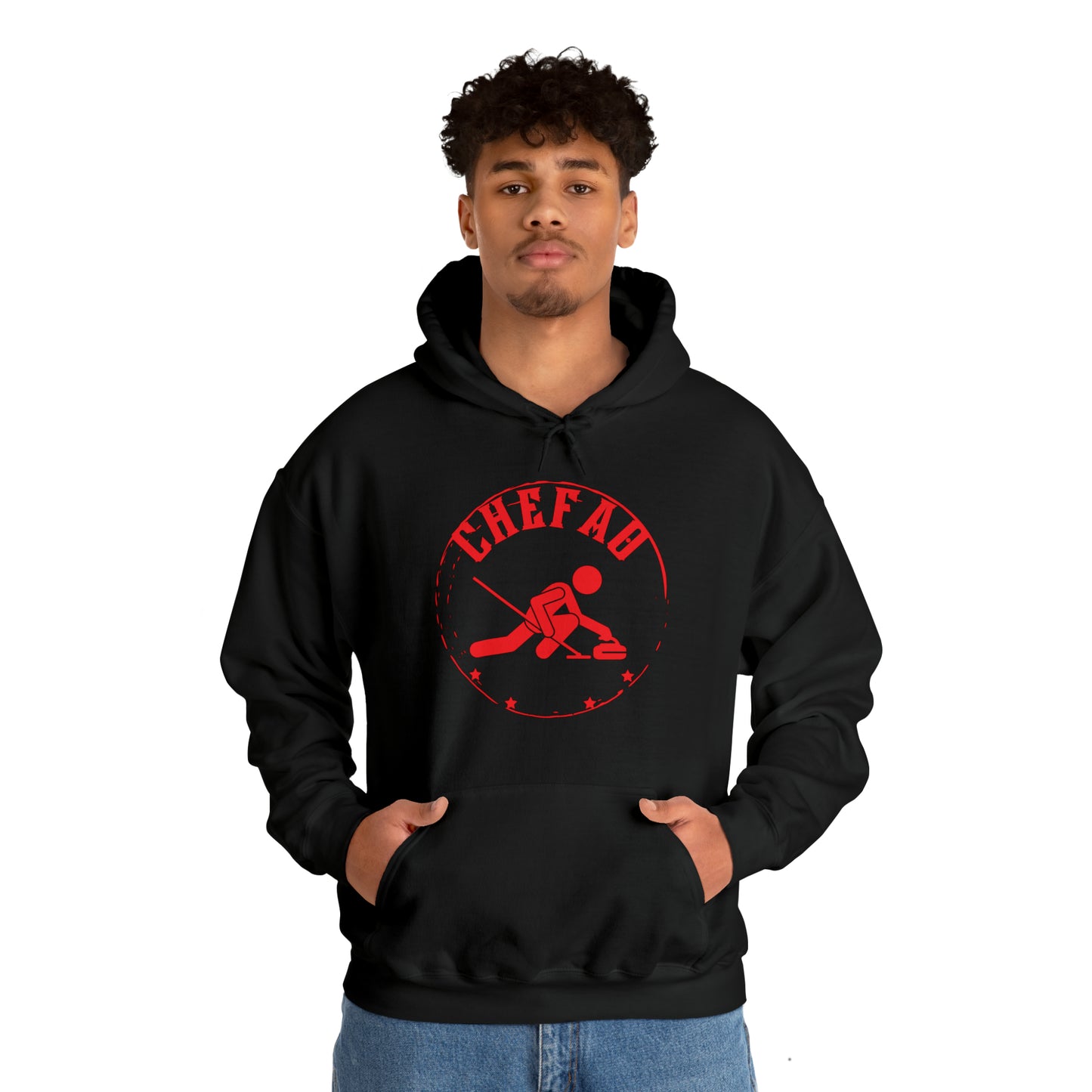 Chefao Curling II, Unisex Heavy Blend Hooded Sweatshirt