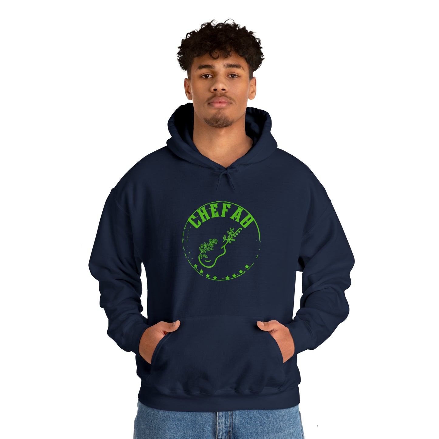 Chefao Guitar I, Unisex Heavy Blend Hooded Sweatshirt