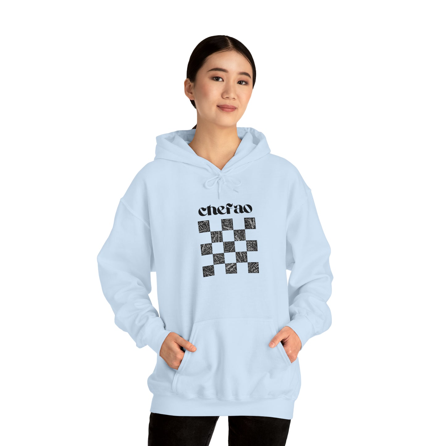 Chefao Checkered I, Unisex Heavy Blend™ Hooded Sweatshirt