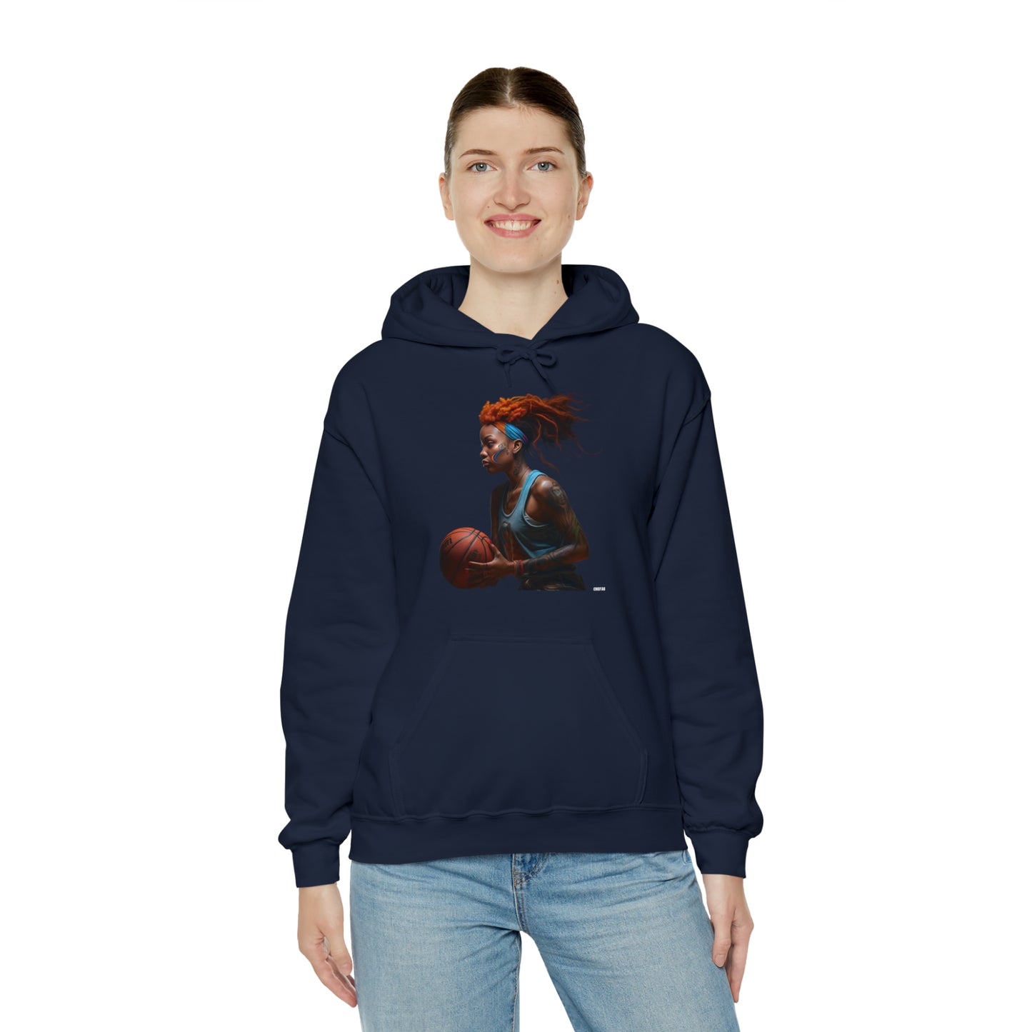 Basketball Flair, Unisex Heavy Blend Hooded Sweatshirt