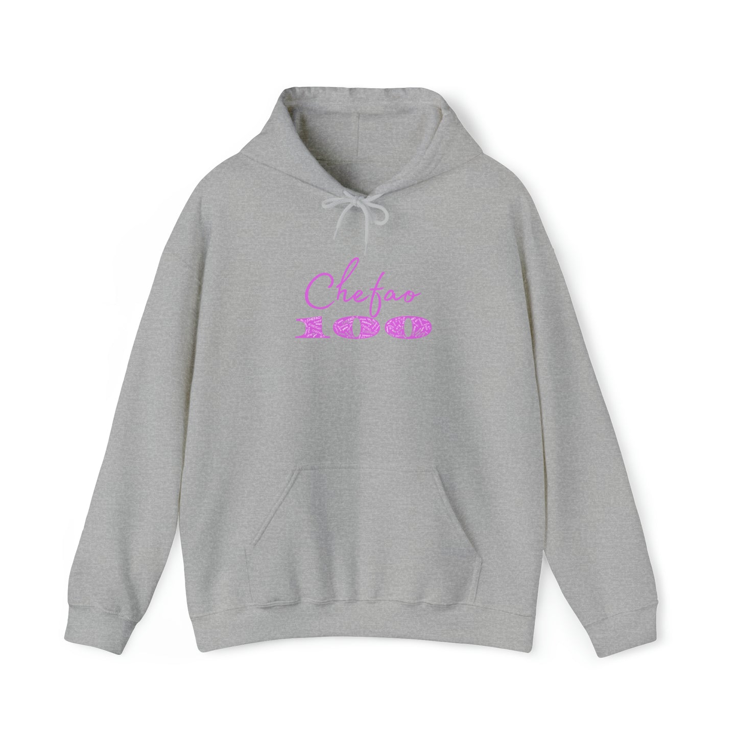 Chefao 100 I Pink, Unisex Heavy Blend™ Hooded Sweatshirt