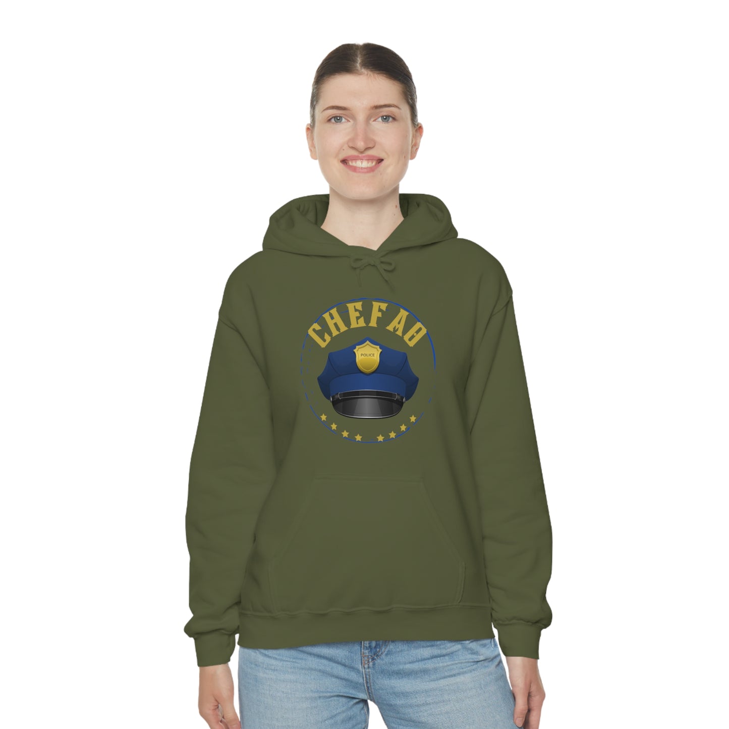 Chefao Police III, Unisex Heavy Blend Hooded Sweatshirt