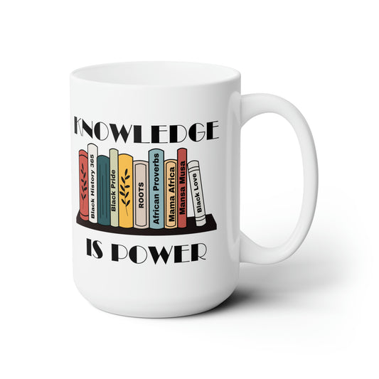 Chefao Knowledge is Power I, Ceramic Mug 15oz