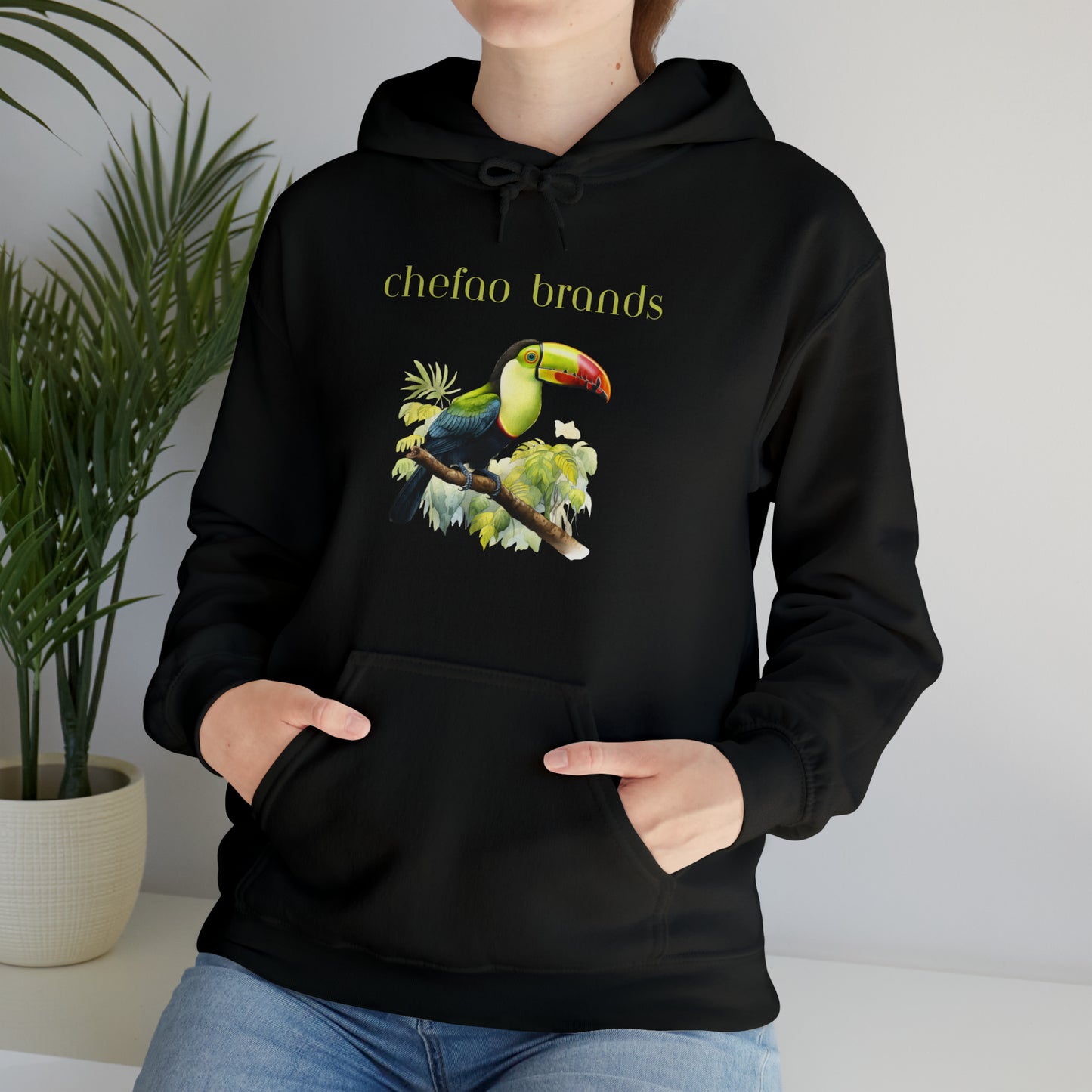 Keel Billed Toucan I, Unisex Heavy Blend Hooded Sweatshirt