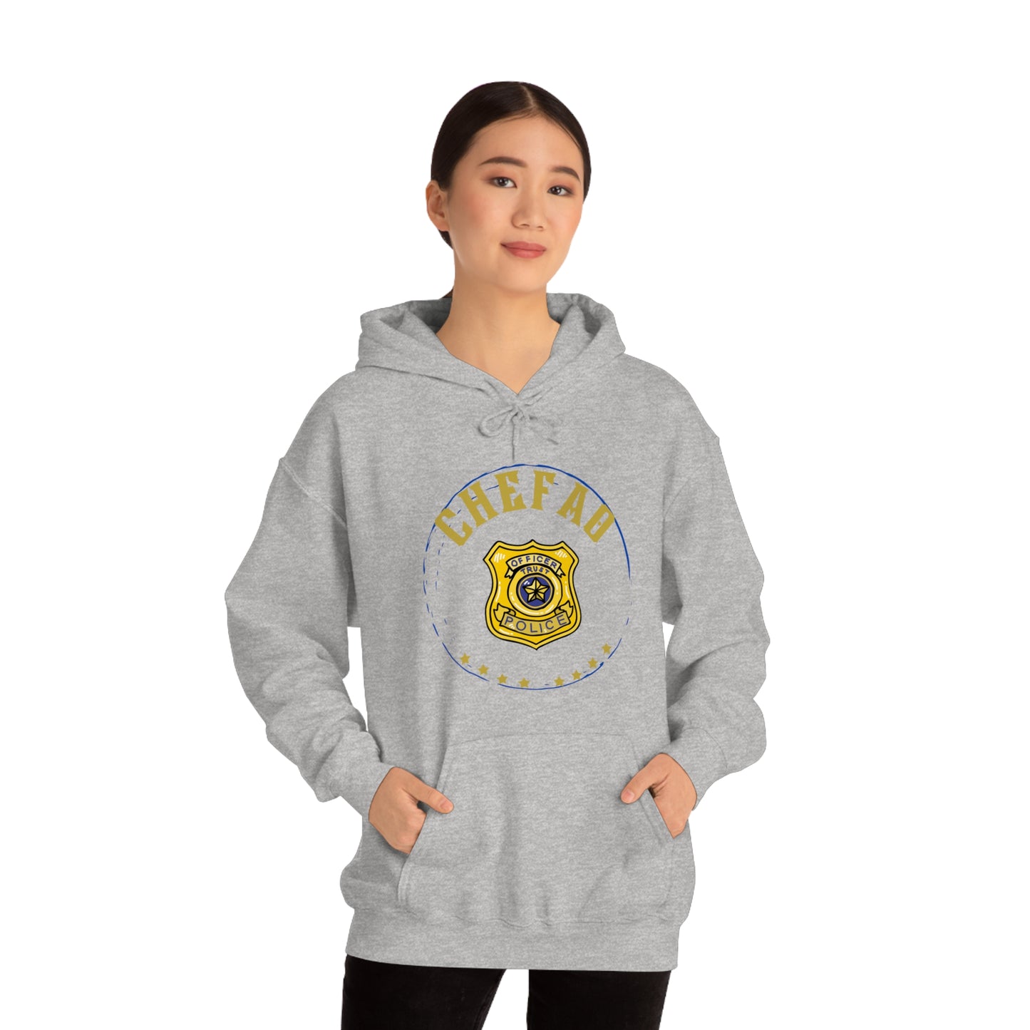 Chefao Police I, Unisex Heavy Blend Hooded Sweatshirt