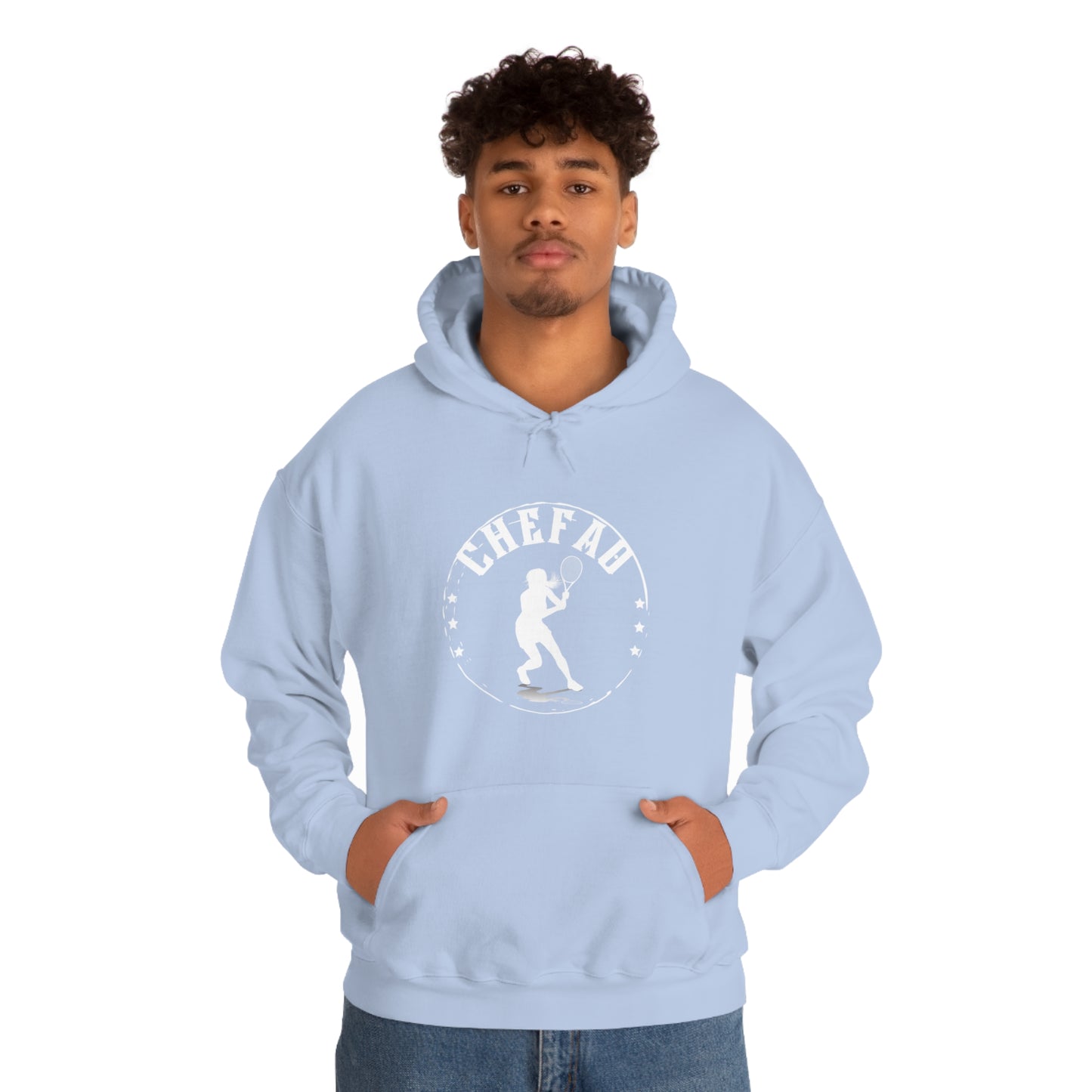 Chefao Tennis III, Unisex Heavy Blend Hooded Sweatshirt