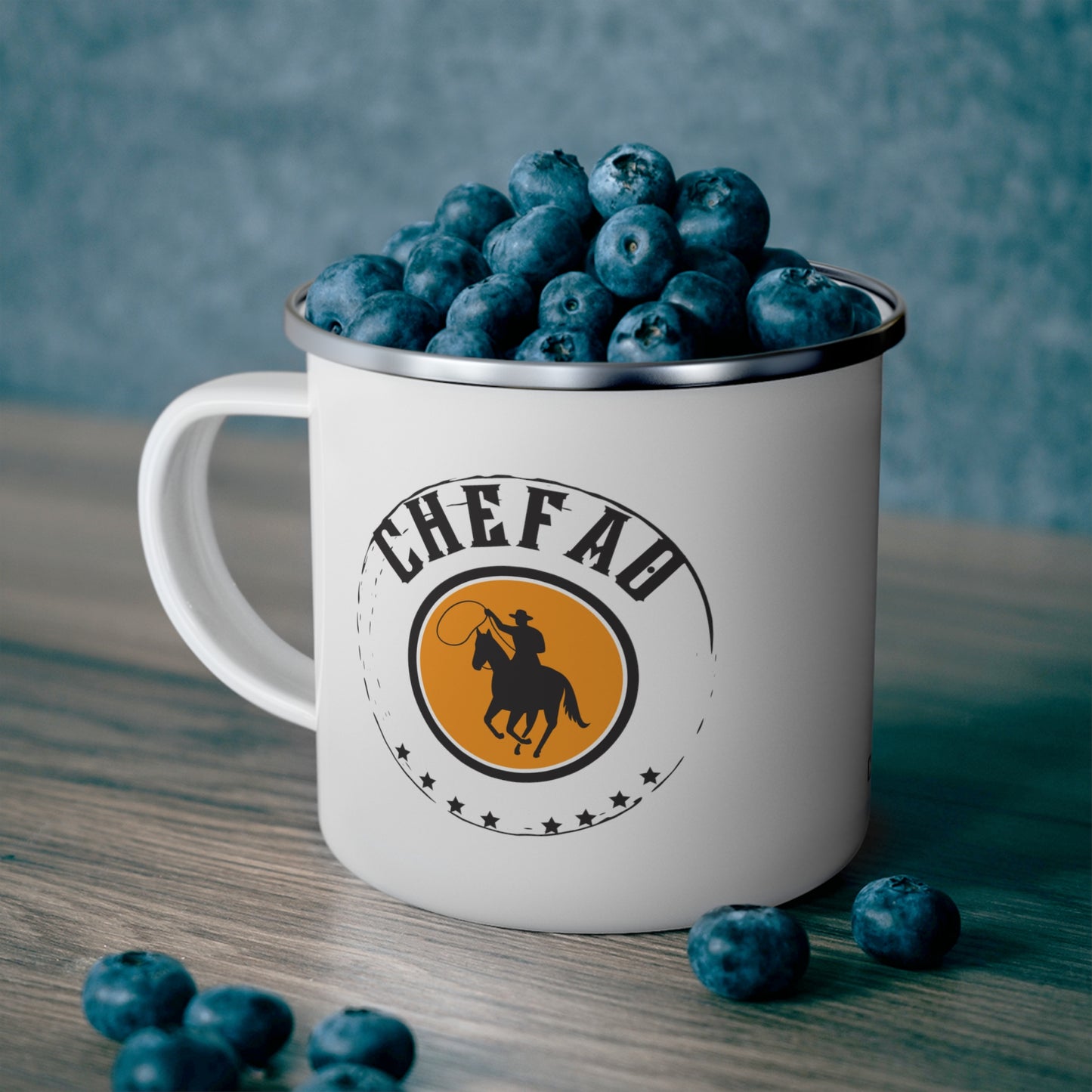 Chefao Cowboy II, Enamel Camping Mug