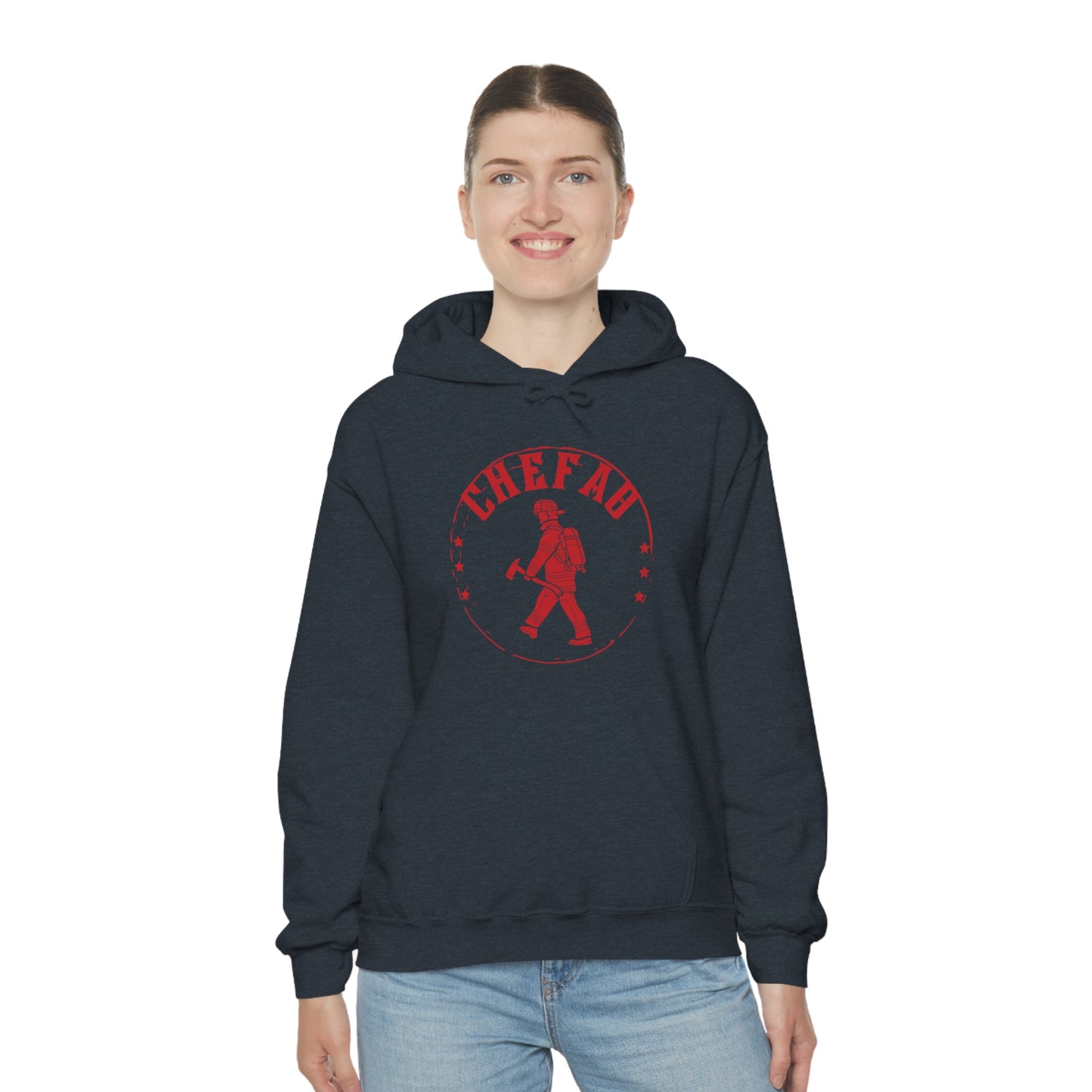 Chefao Fire I, Unisex Heavy Blend Hooded Sweatshirt