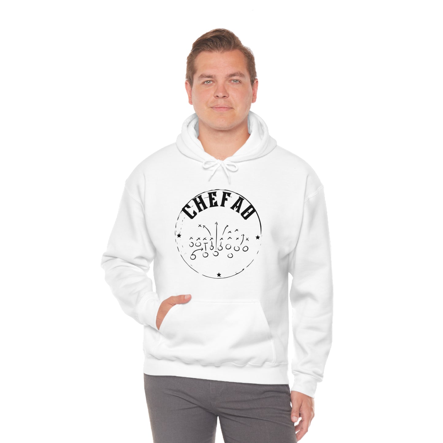 Chefao Football I, Unisex Heavy Blend Hooded Sweatshirt