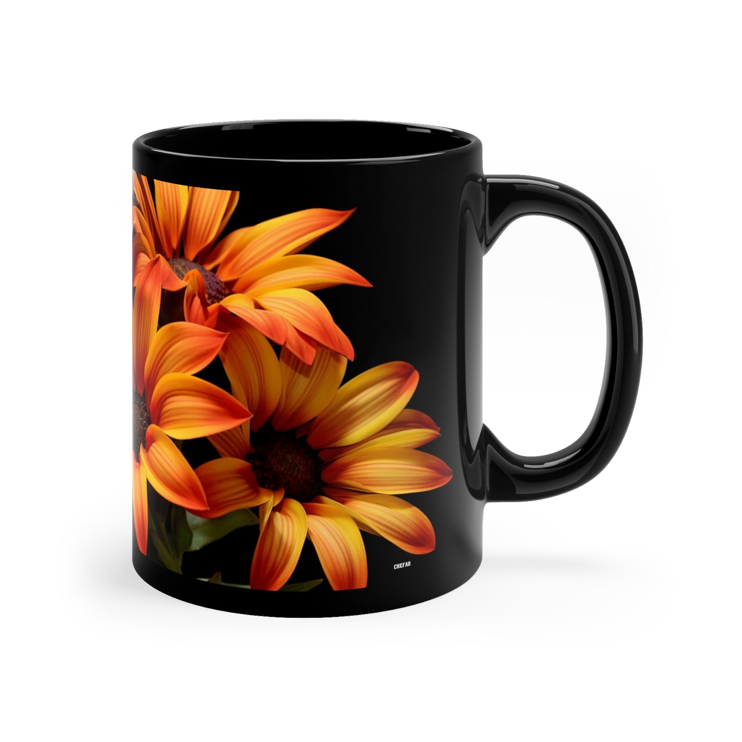 Gazania I, 11oz Black Coffee Mug