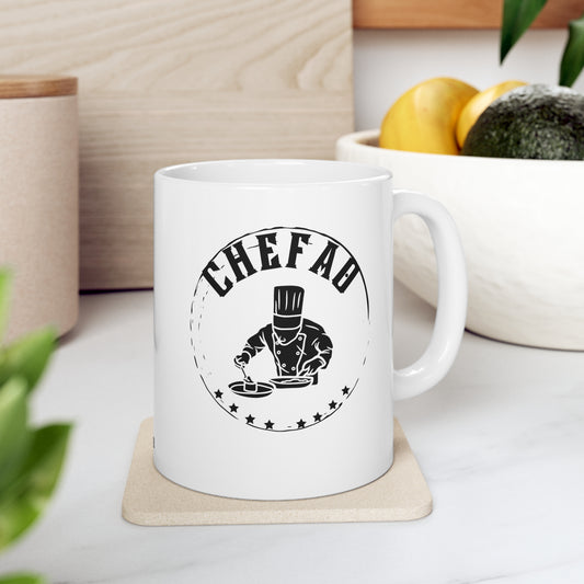 Chefao Chef I, White Coffee Mug, 11oz