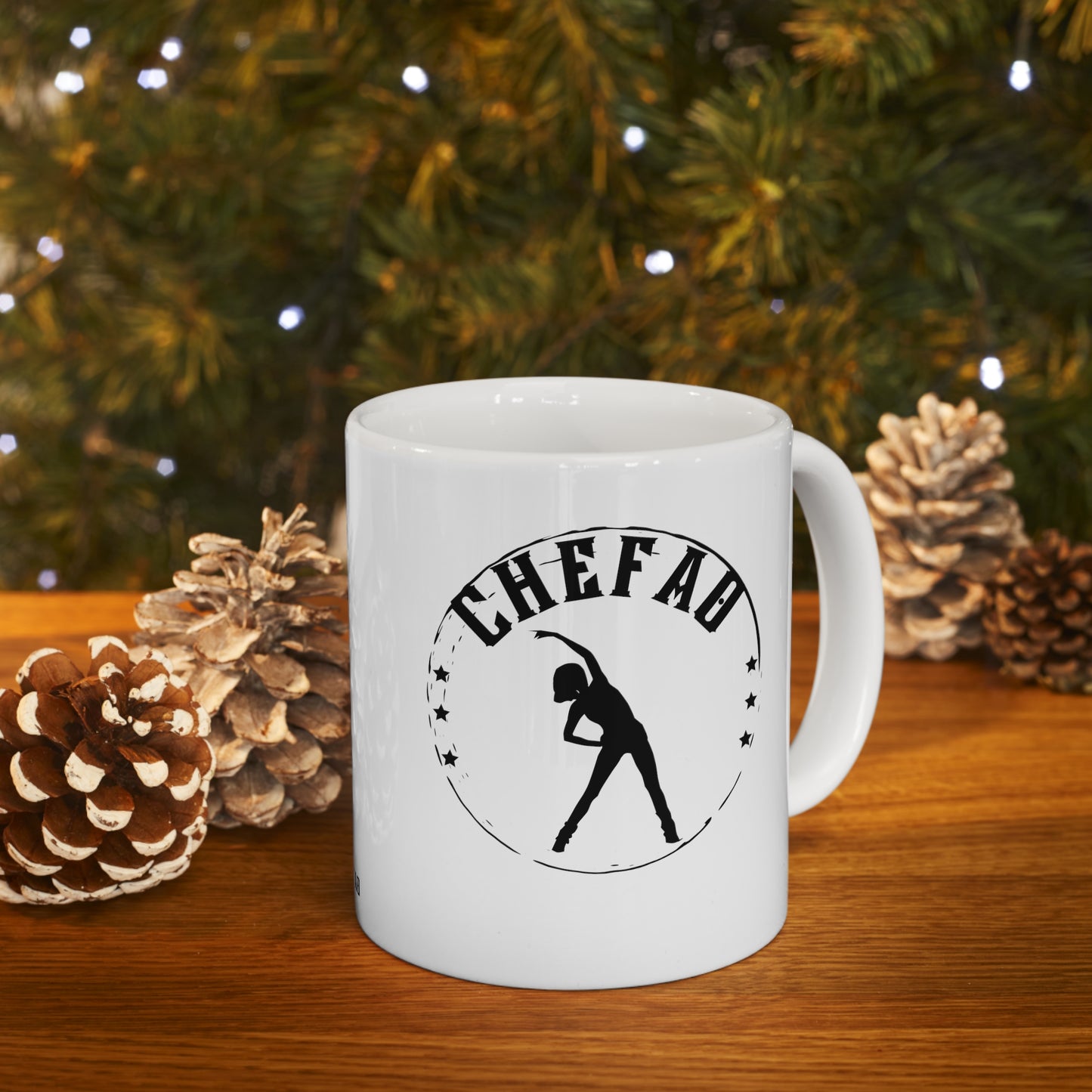 Chefao Aerobics I, White Coffee Mug, 11oz