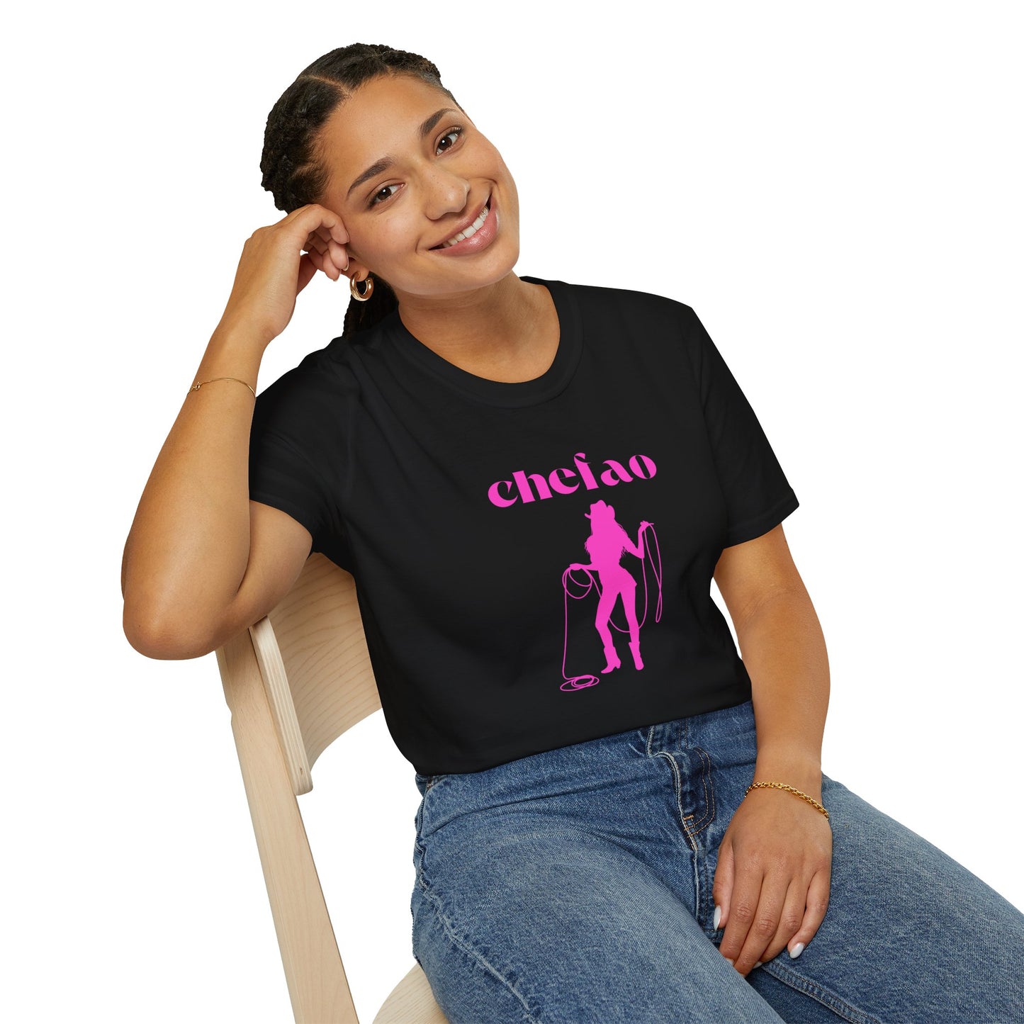 Chefao Cowgirl III, Unisex Softstyle T-Shirt