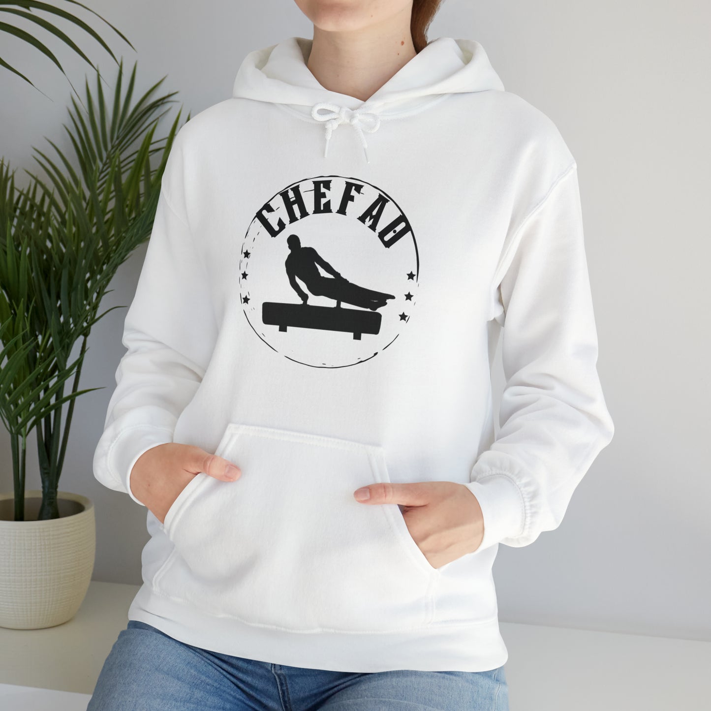 Chefao Pommel Horse I, Unisex Heavy Blend Hooded Sweatshirt