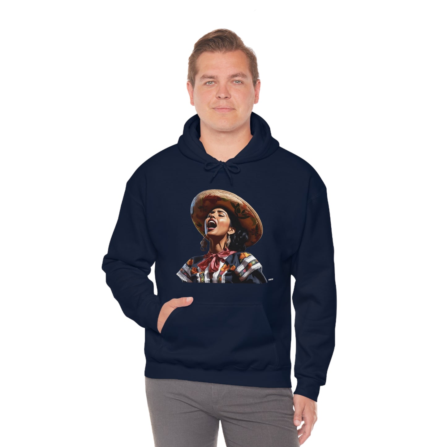 Mariachi Woman, Unisex Heavy Blend Hooded Sweatshirt