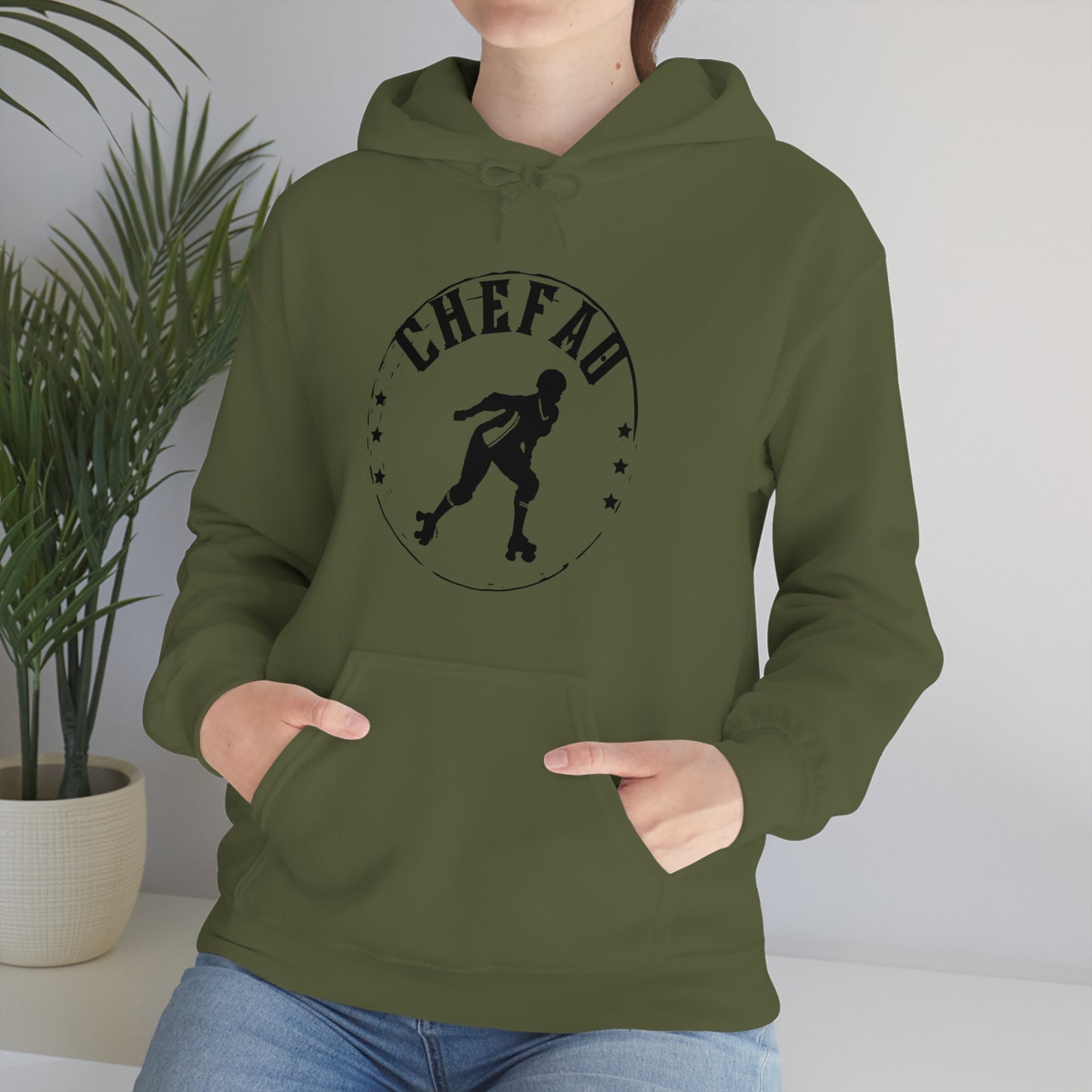 Chefao Roller Derby I, Unisex Heavy Blend Hooded Sweatshirt