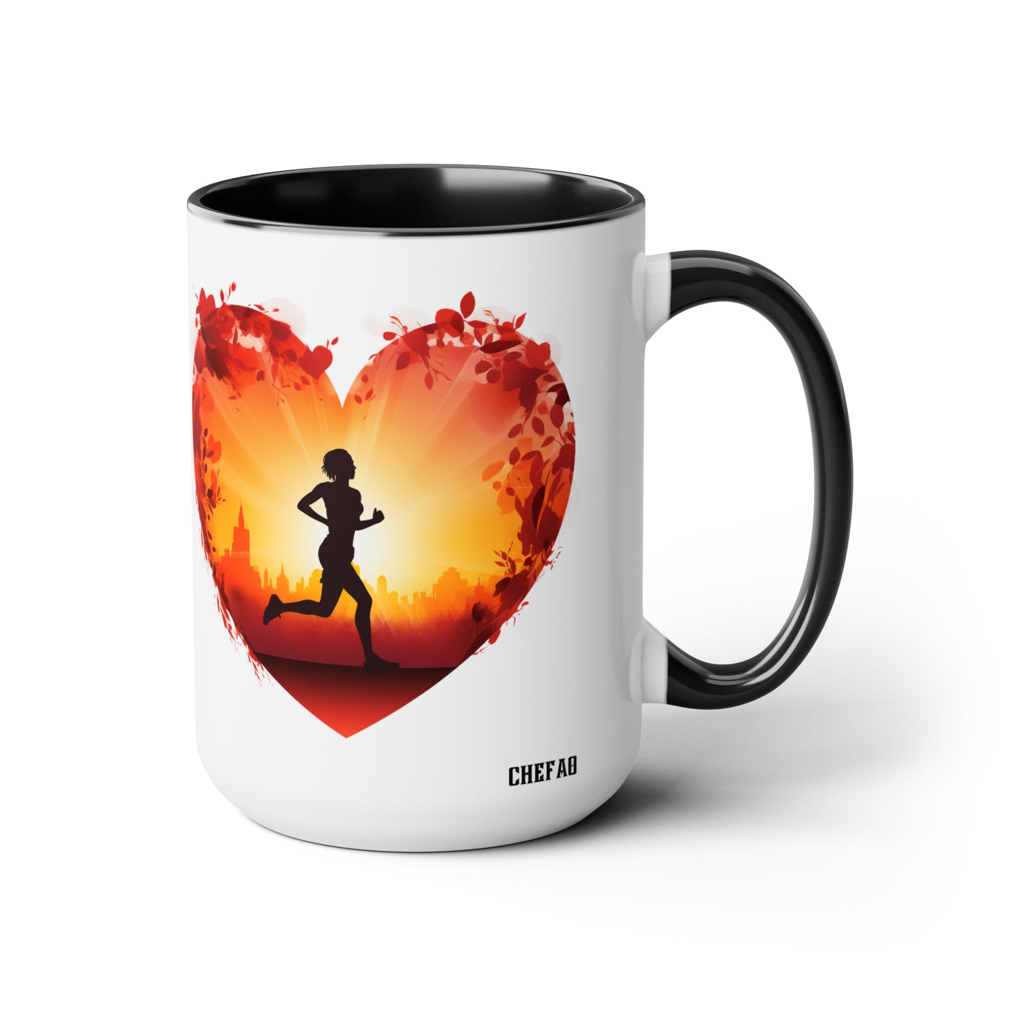 Runner at Heart, Coffee Mug, 15oz