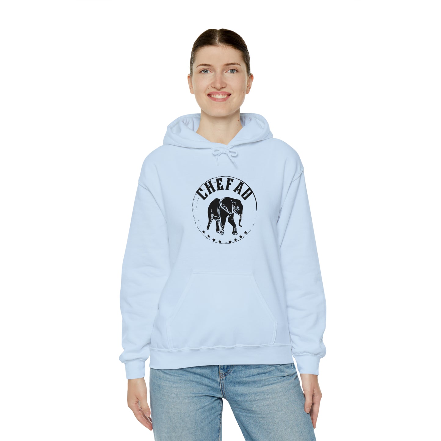 Chefao Elephant II, Unisex Heavy Blend Hooded Sweatshirt