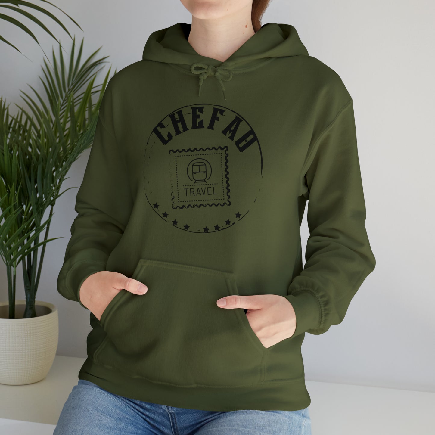 Chefao Travel II, Unisex Heavy Blend Hooded Sweatshirt