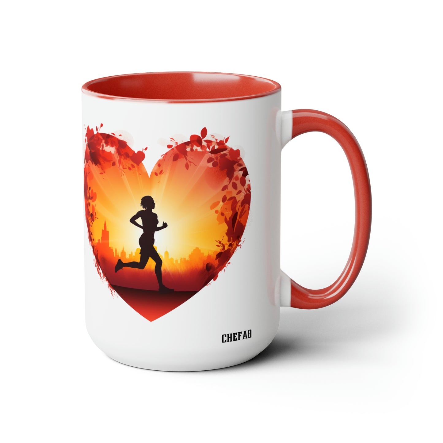 Runner at Heart, Coffee Mug, 15oz